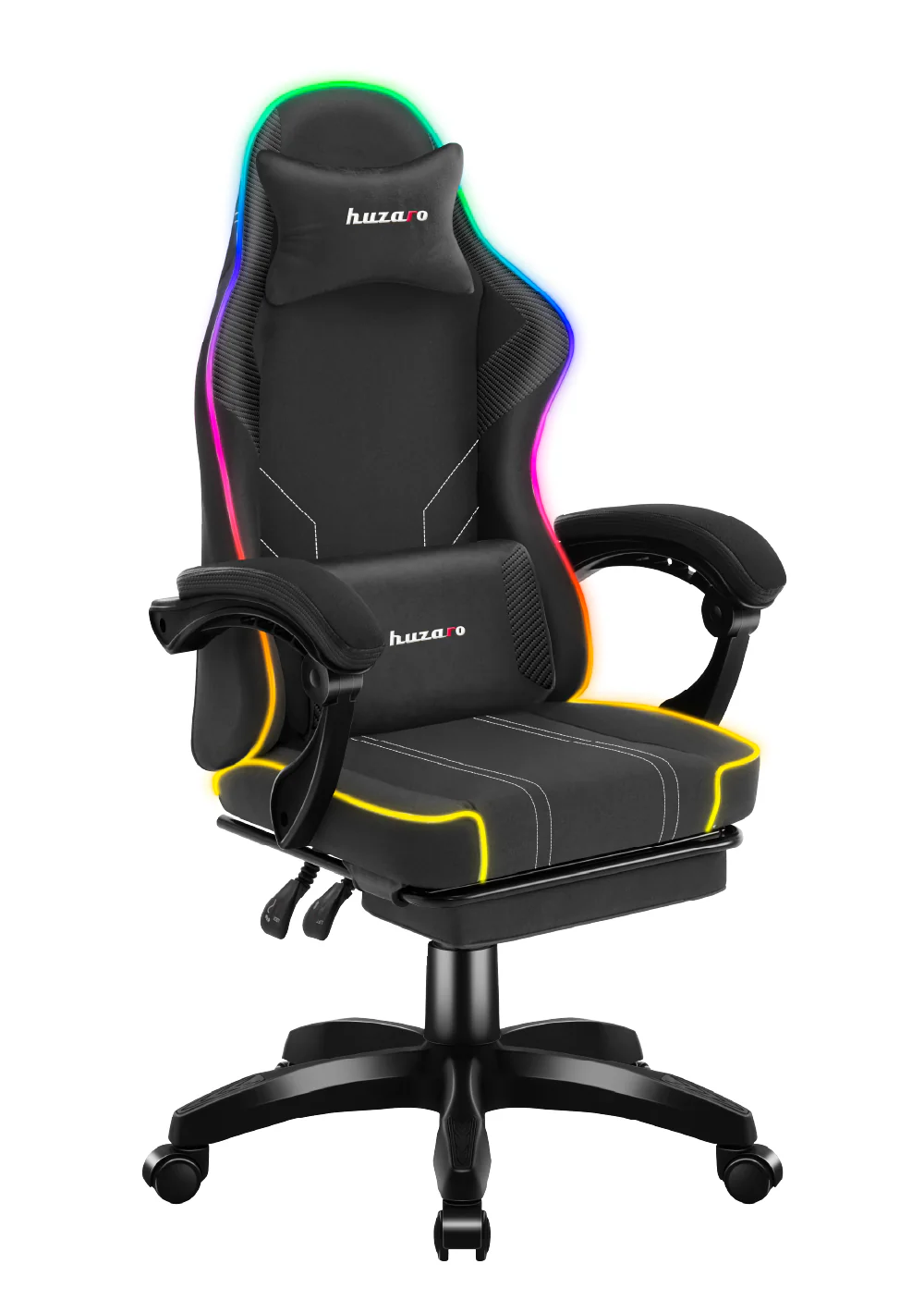 Fotel gamingowy Huzaro Force 3.7 RGB Black OUTLET - Image 7
