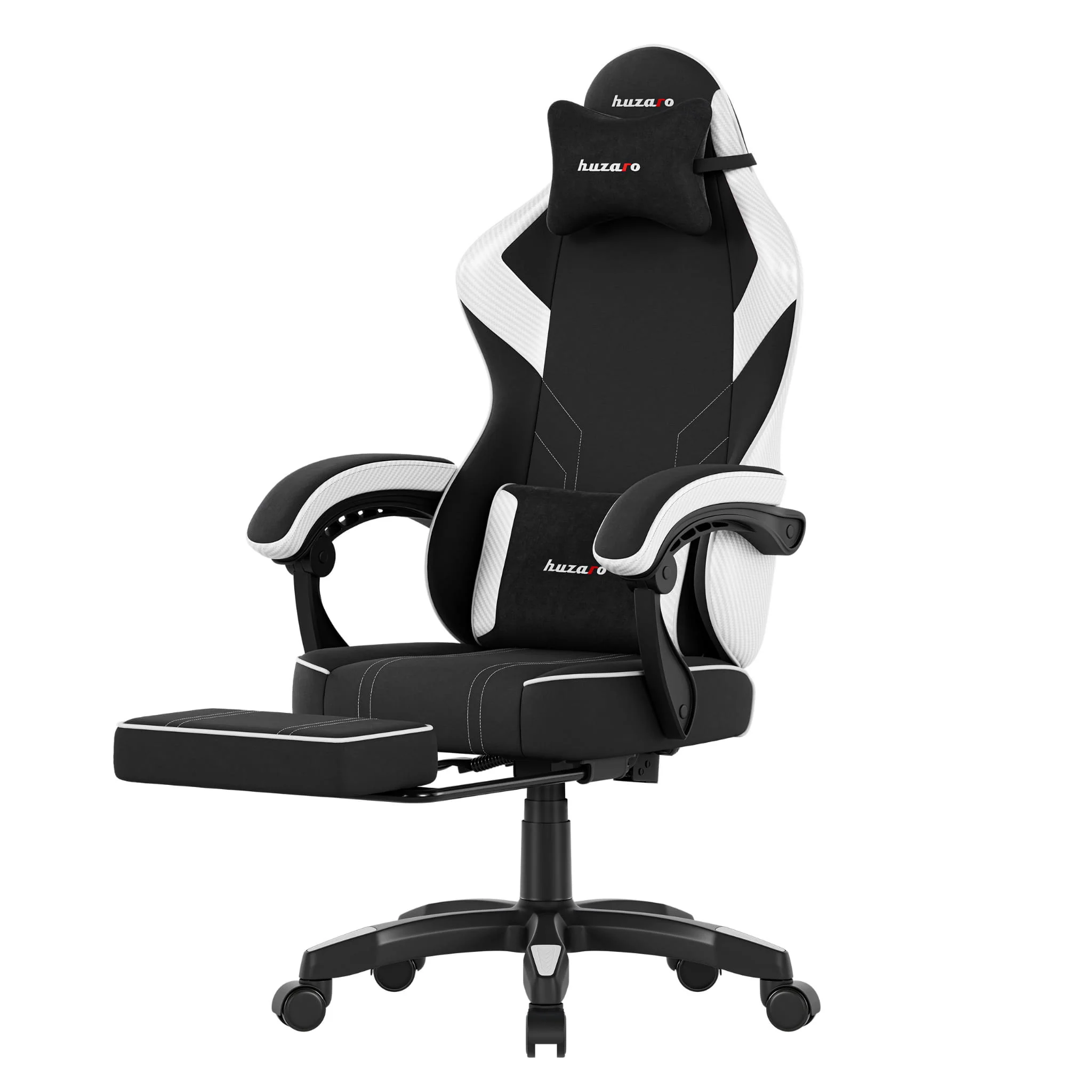 Fotel gamingowy Huzaro Force 3.7 White Carbon - Image 5