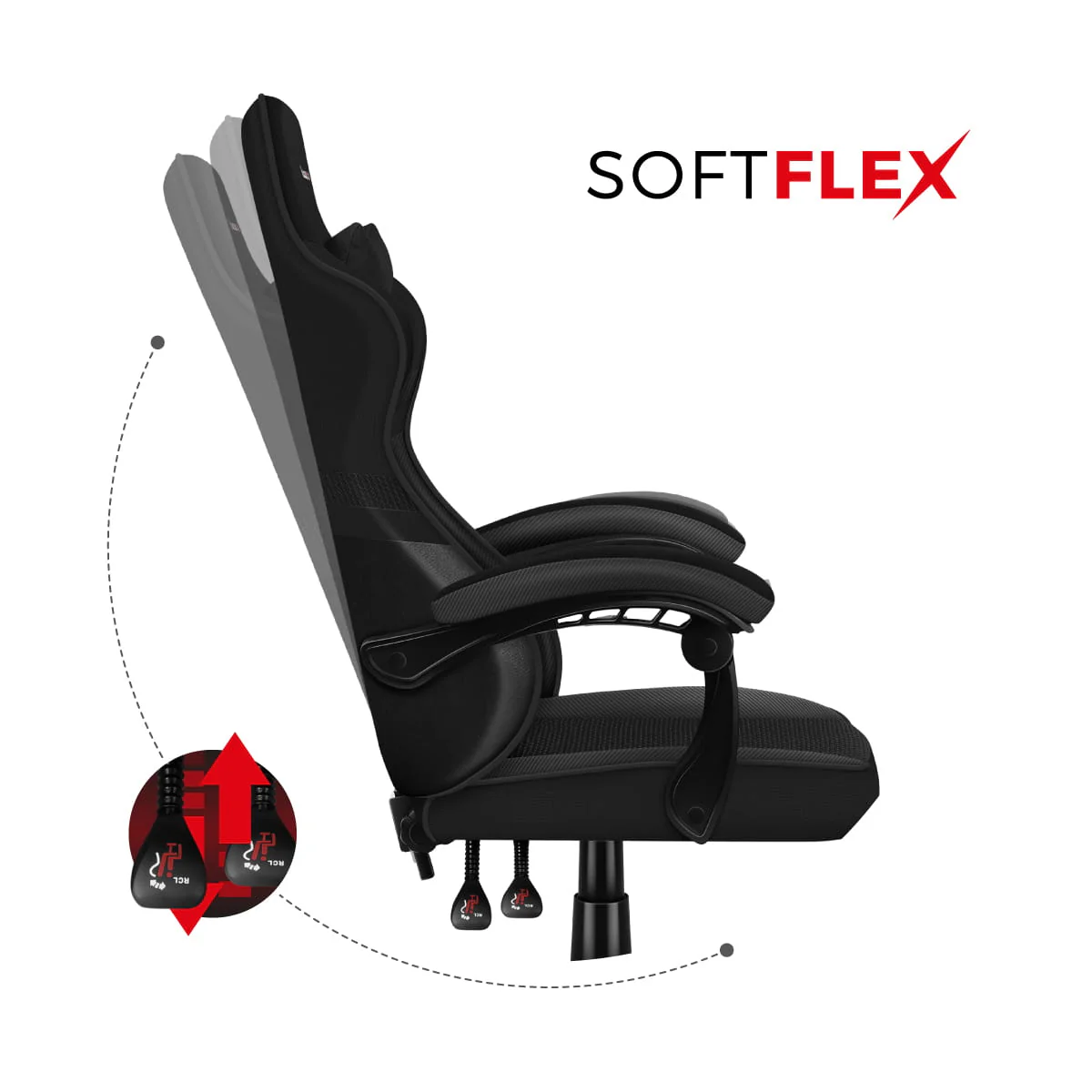Fotel Gamingowy HUZARO FORCE 4.4 Carbon OUTLET - Image 12