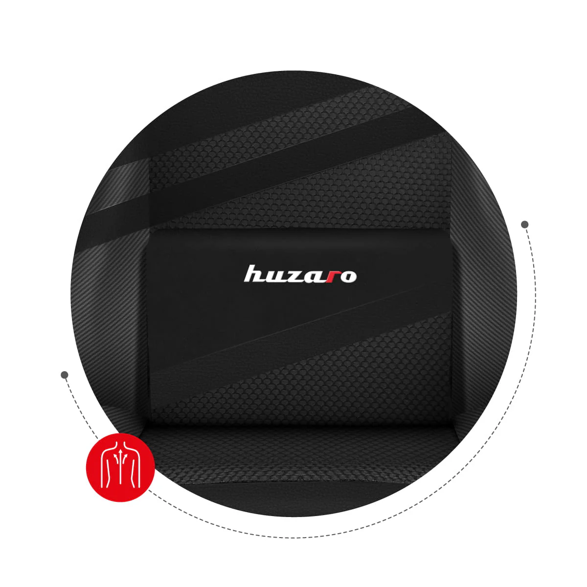 Fotel Gamingowy HUZARO FORCE 4.4 Carbon OUTLET - Image 7