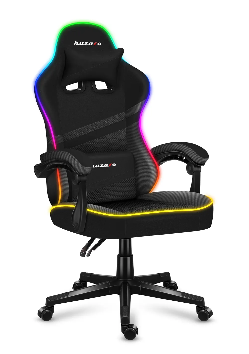 Fotel Gamingowy Huzaro FORCE 4.4 RGB Black Mesh - Image 12