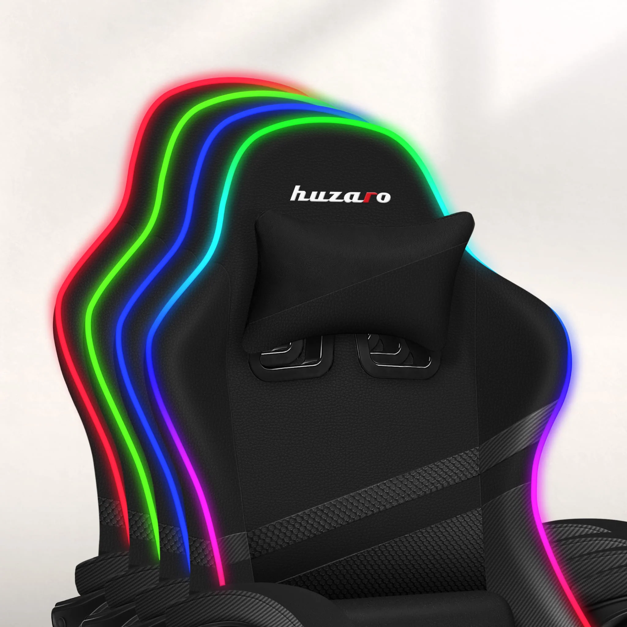 Fotel Gamingowy Huzaro FORCE 4.4 RGB Black Mesh - Image 4