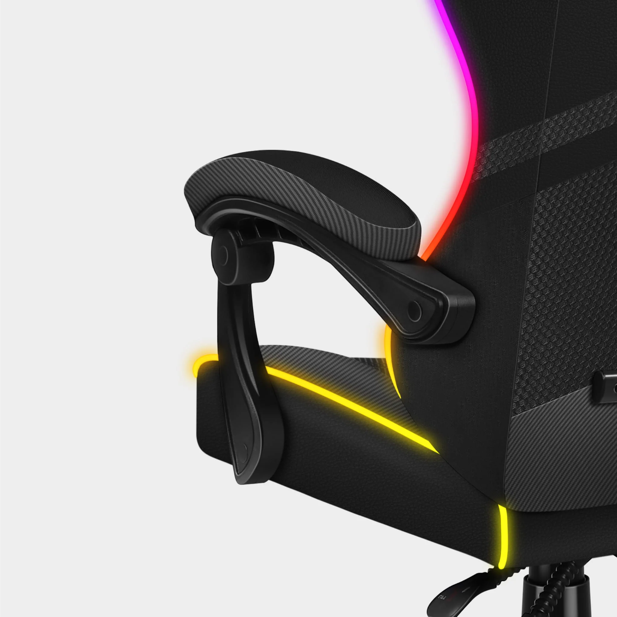 Fotel Gamingowy Huzaro FORCE 4.4 RGB Black Mesh - Image 8