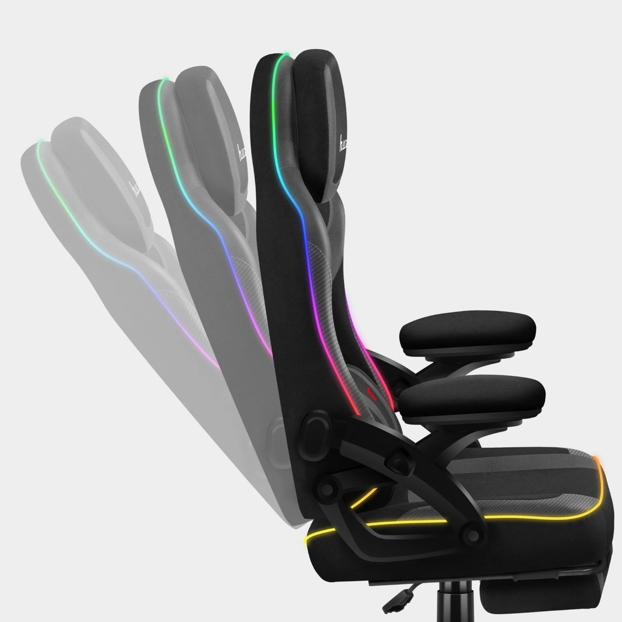 Fotel gamingowy Huzaro Force 4.6 Black RGB Smart - Image 8
