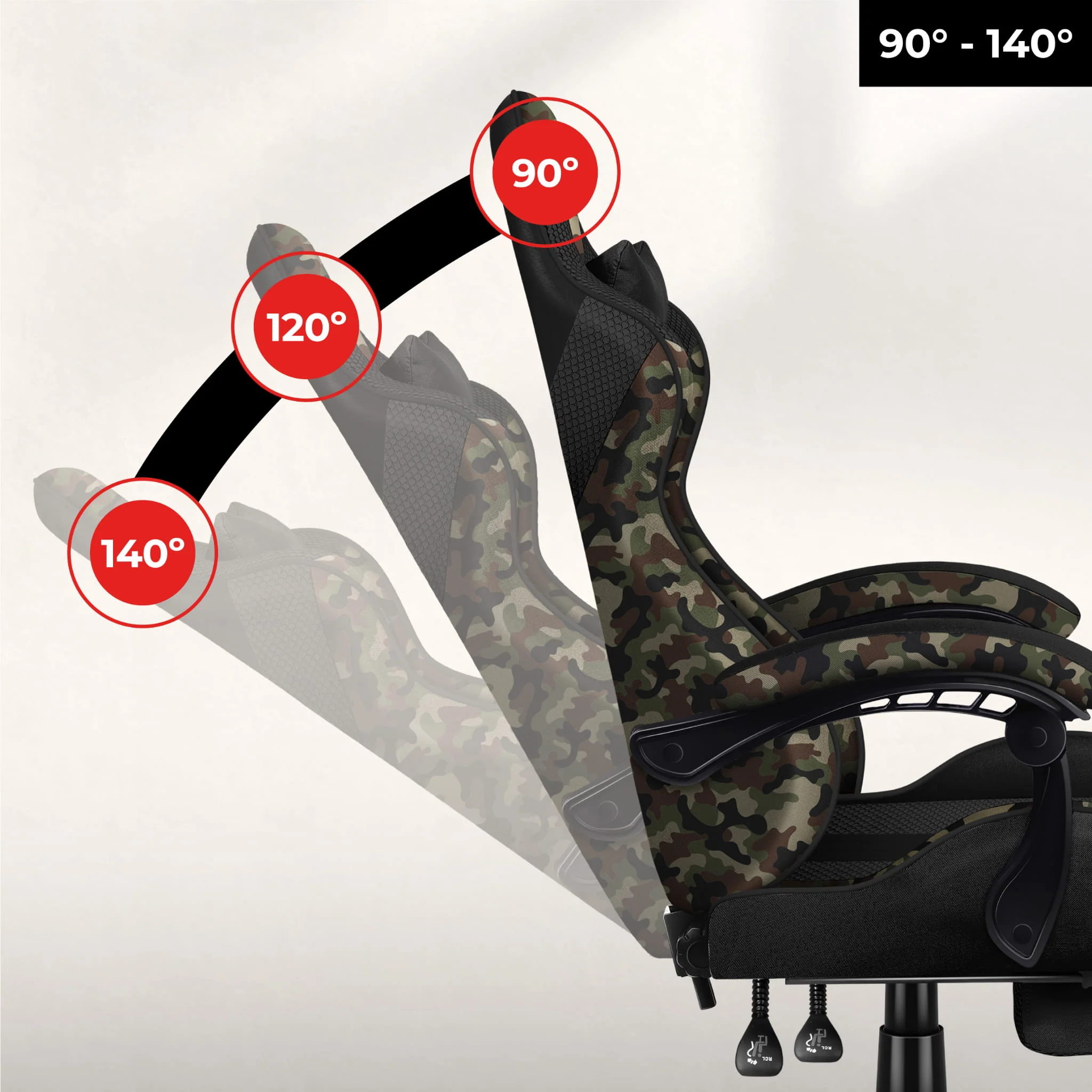 Fotel Gamingowy Huzaro Force 4.7 Camo Mesh - Image 15