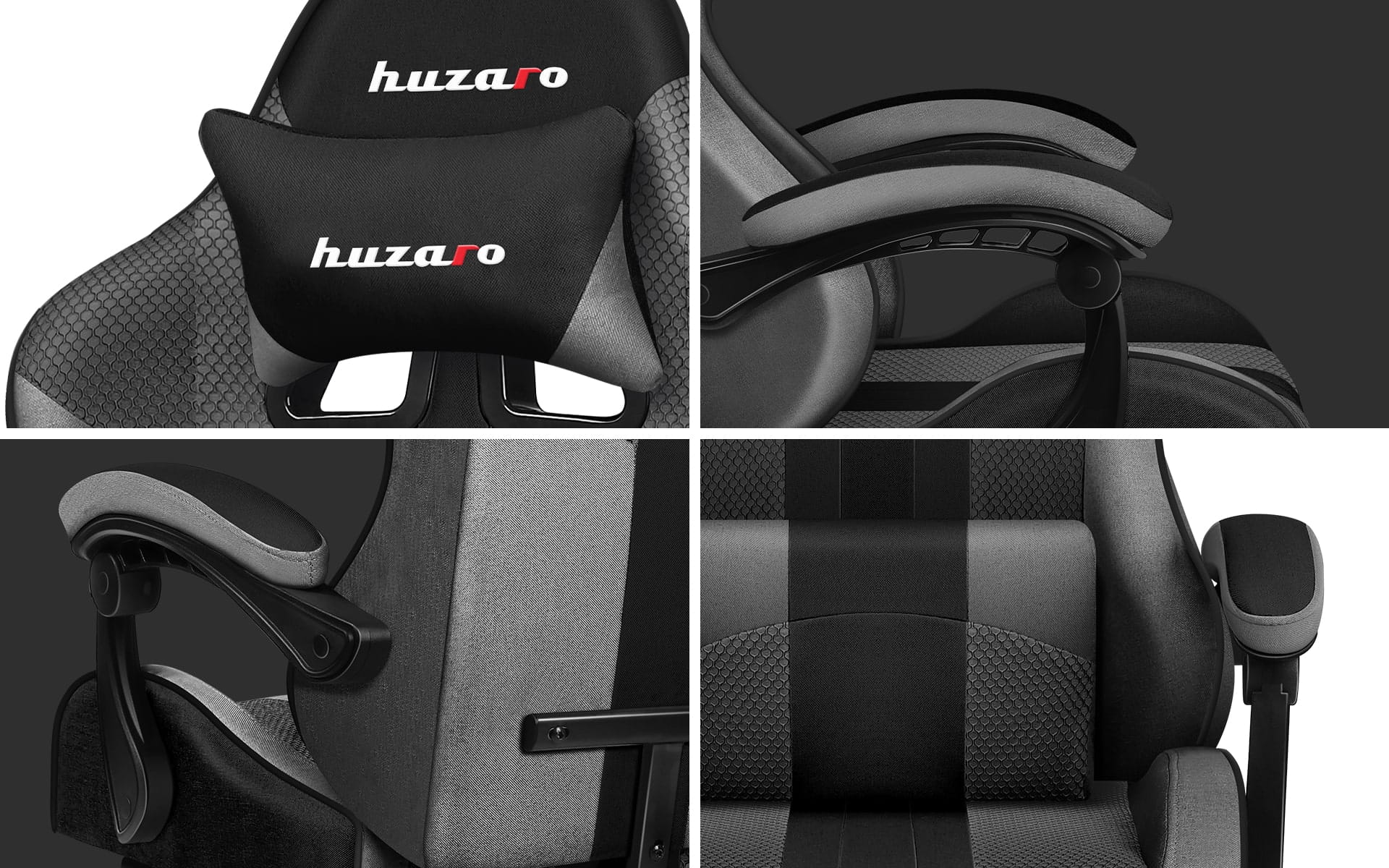 Fotel Gamingowy Huzaro Force 4.7 Grey Mesh OUTLET - Image 13