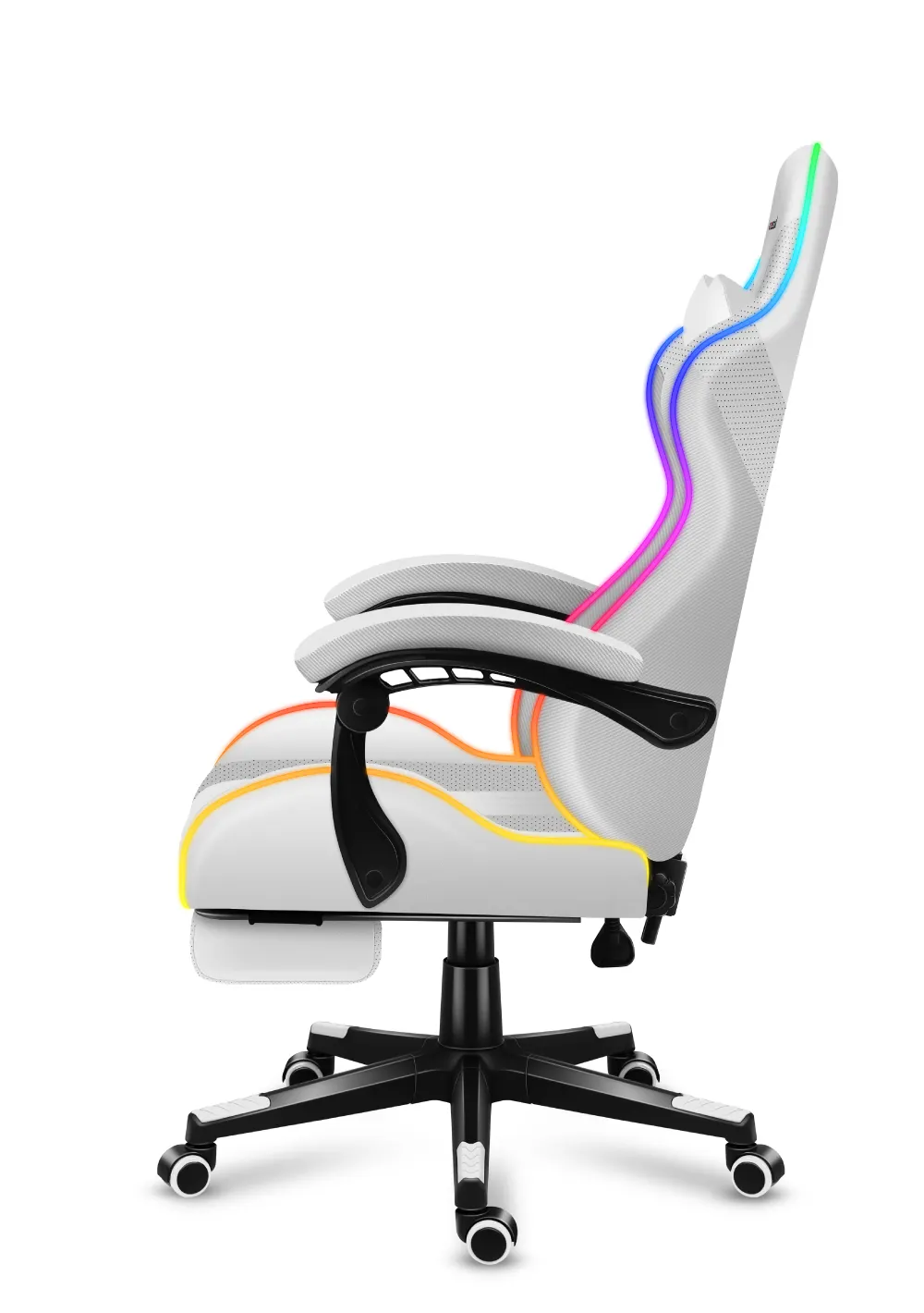 Fotel Gamingowy HUZARO Force 4.7 White RGB - Image 10