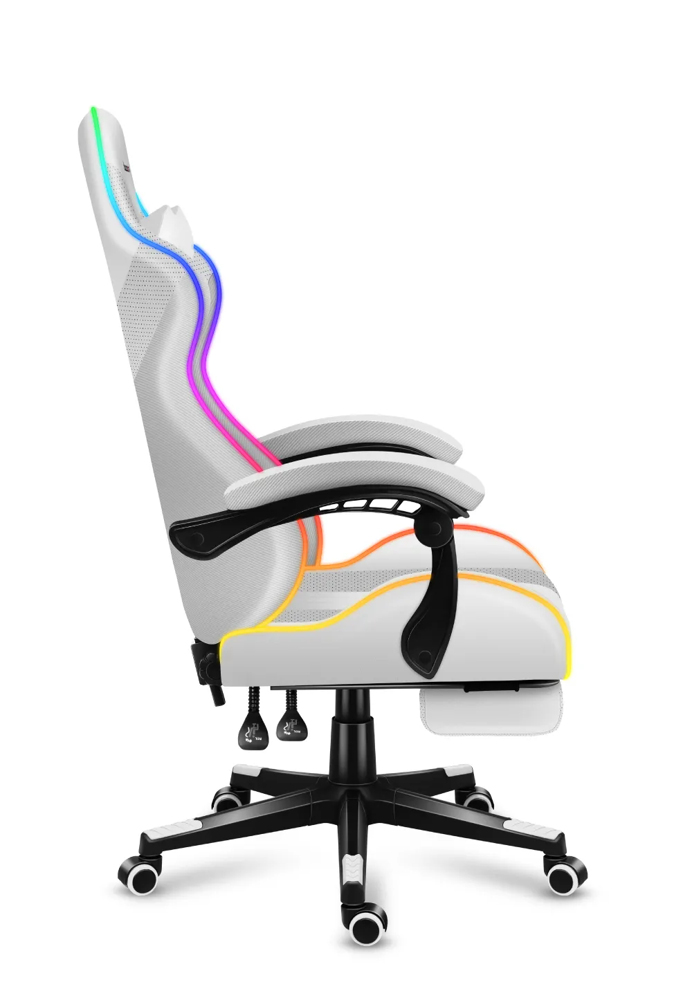 Fotel Gamingowy HUZARO Force 4.7 White RGB - Image 11