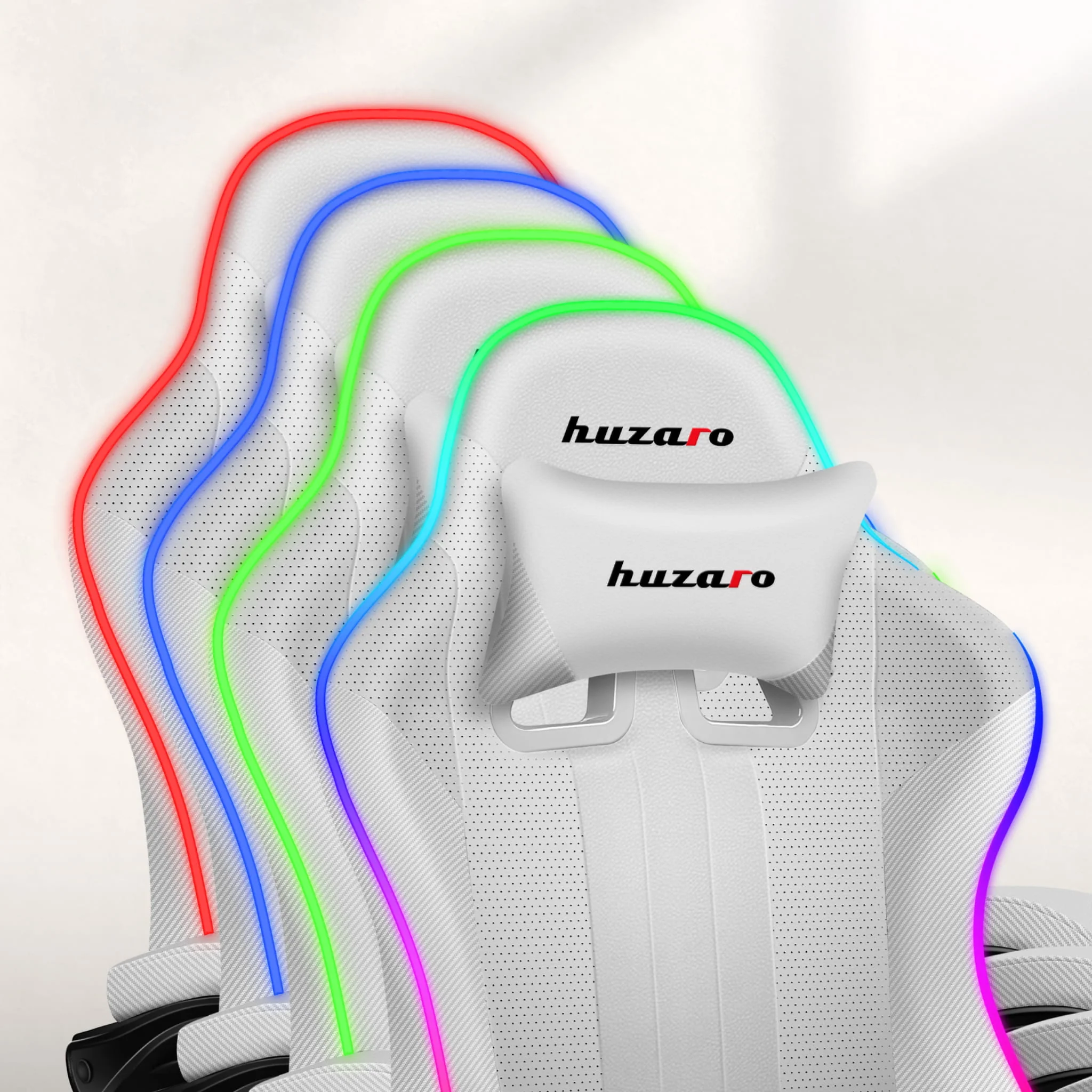 Fotel Gamingowy HUZARO Force 4.7 White RGB - Image 3