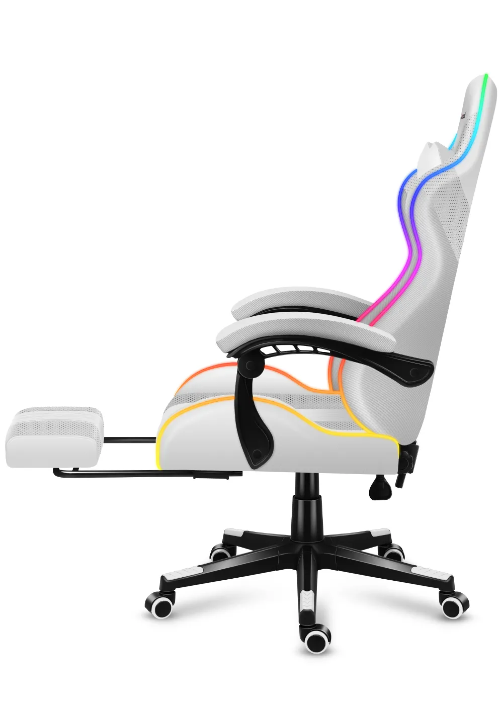 Fotel Gamingowy HUZARO Force 4.7 White RGB - Image 8