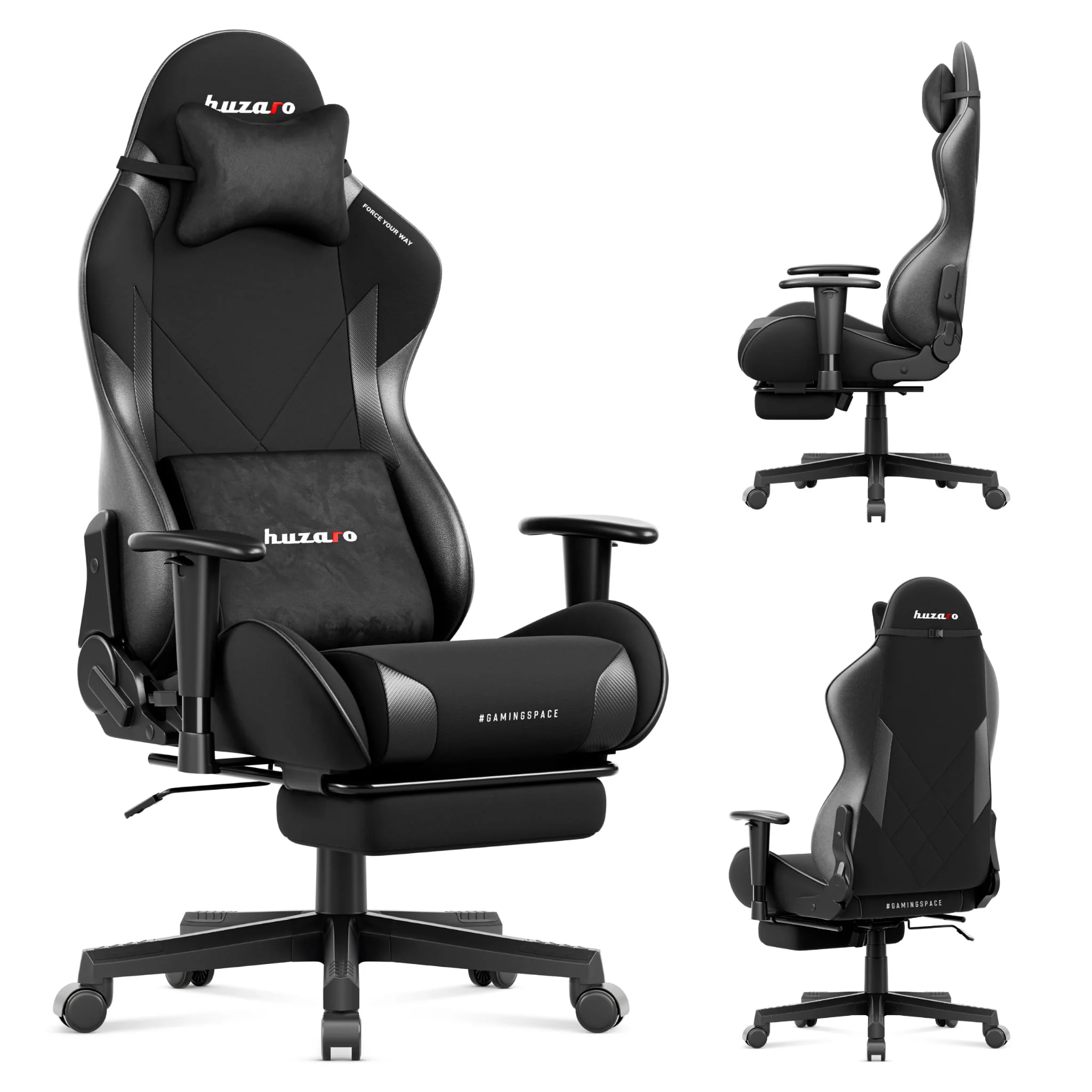 Fotel gamingowy Huzaro Force 5.7 Black - Image 10