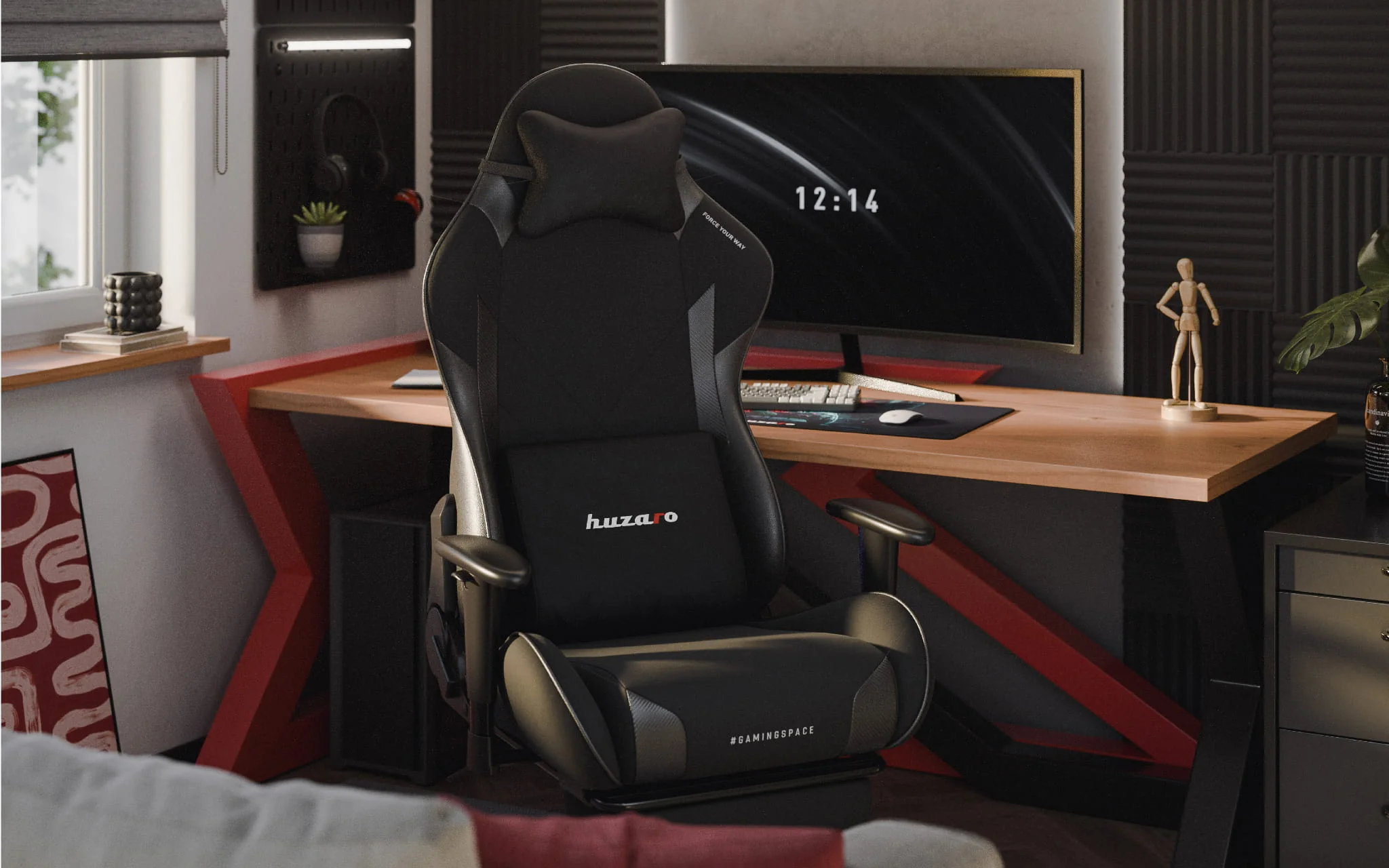 Fotel gamingowy Huzaro Force 5.7 Black - Image 9