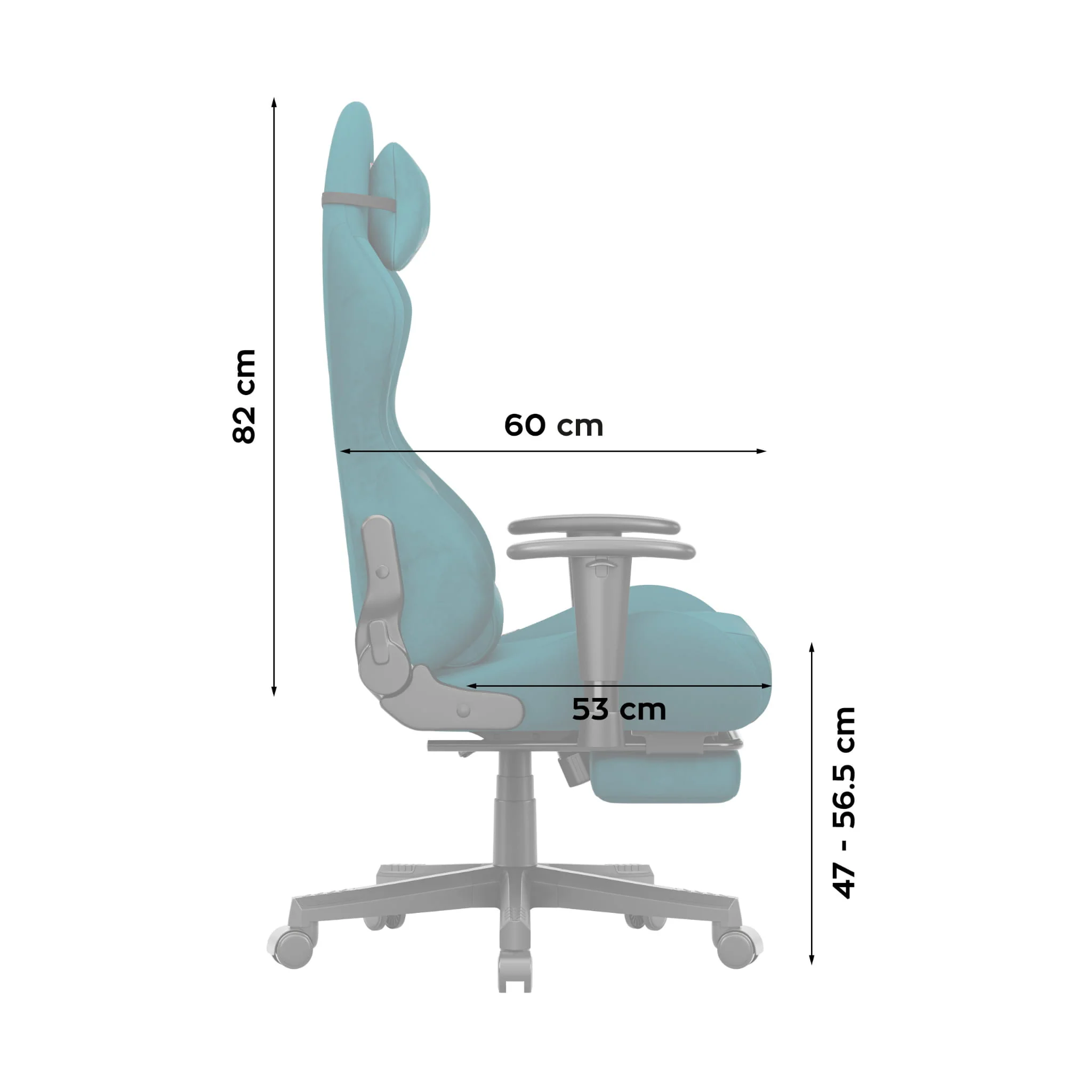 Fotel gamingowy Huzaro Force 5.7 Teal - Image 13