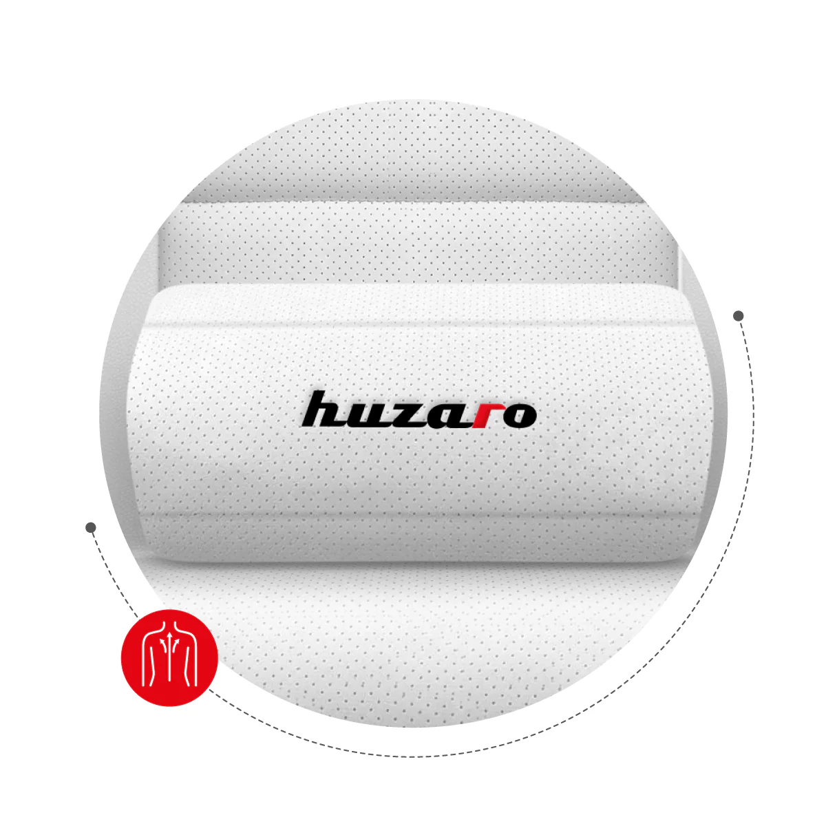 Fotel Gamingowy HUZARO FORCE 6.0 White RGB OUTLET - Image 15