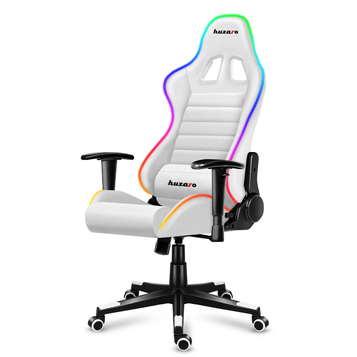 Fotel Gamingowy HUZARO FORCE 6.0 White RGB OUTLET - Image 18