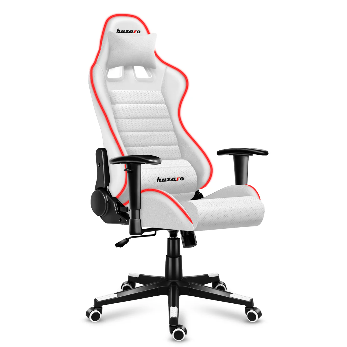 Fotel Gamingowy HUZARO FORCE 6.0 White RGB OUTLET - Image 22
