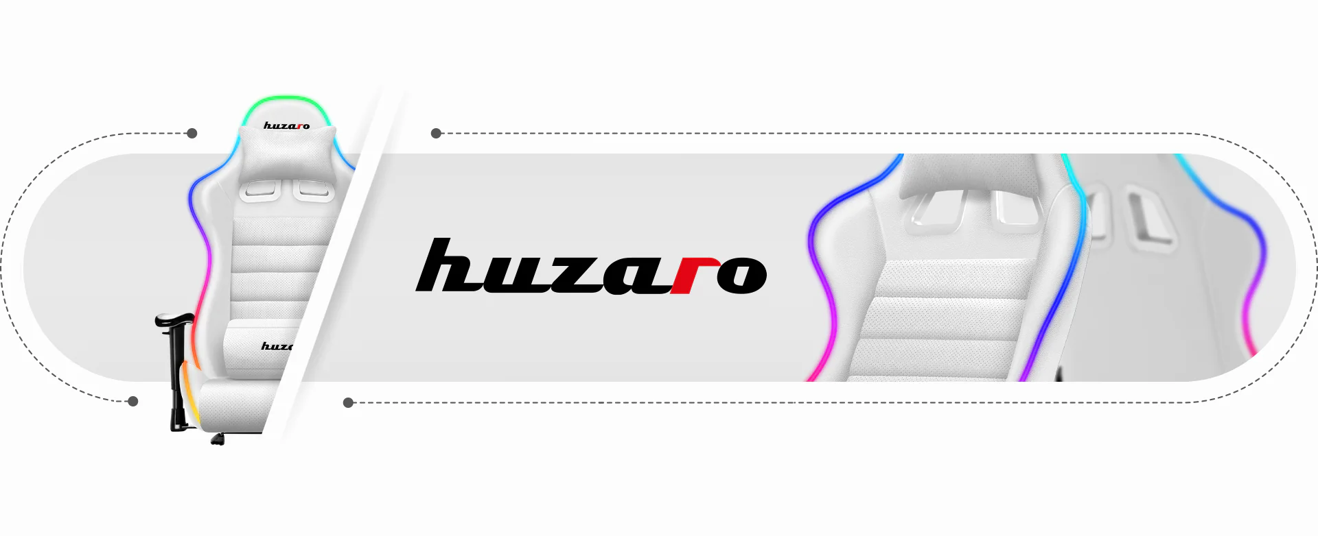 Fotel Gamingowy HUZARO FORCE 6.0 White RGB OUTLET - Image 23
