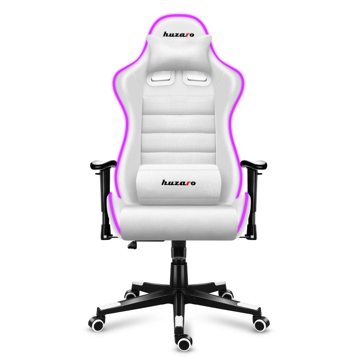 Fotel Gamingowy HUZARO FORCE 6.0 White RGB OUTLET - Image 6