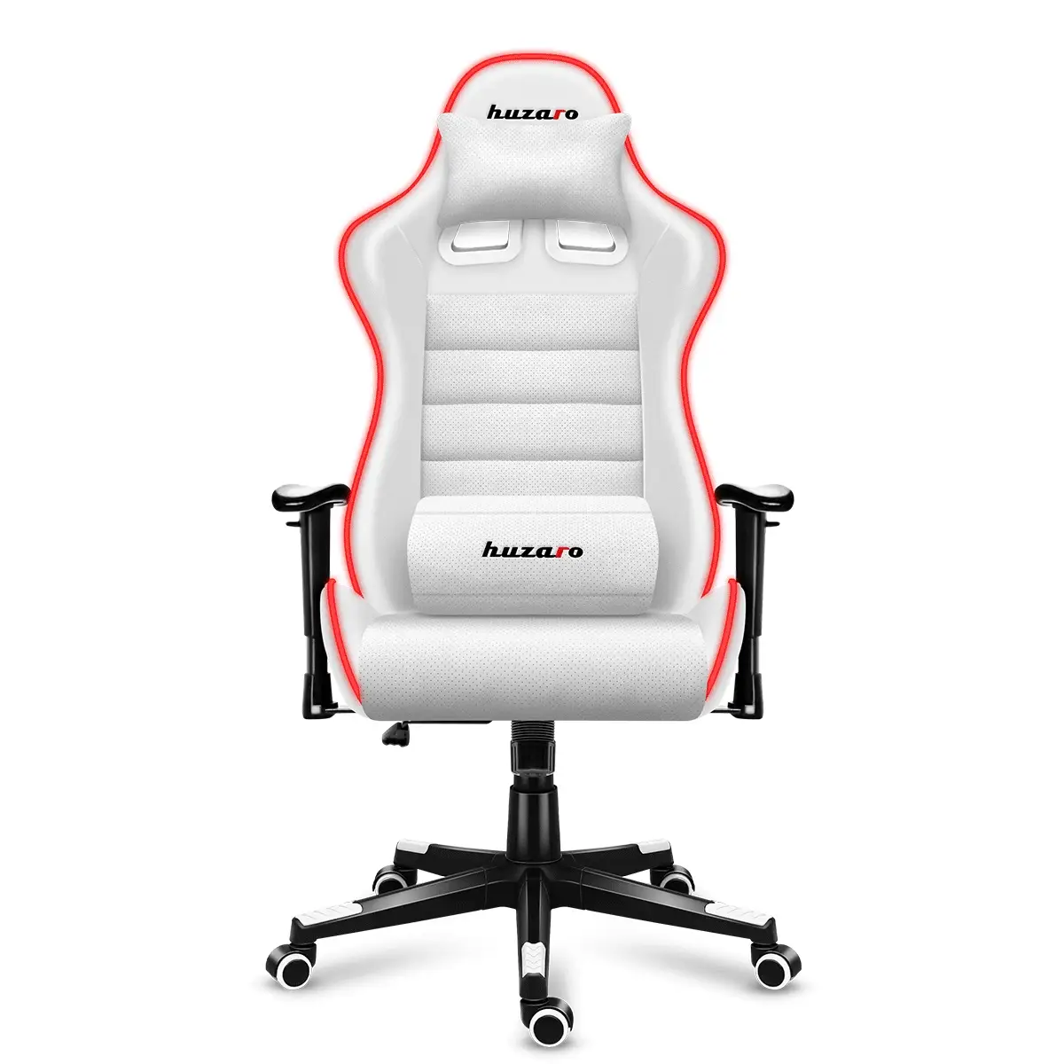 Fotel Gamingowy HUZARO FORCE 6.0 White RGB OUTLET - Image 7