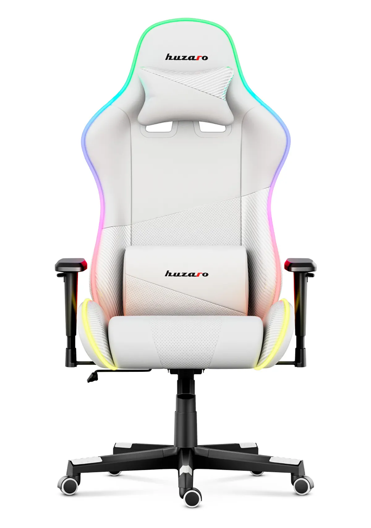 Fotel Gamingowy HUZARO FORCE 6.2  White RGB LED - Image 11