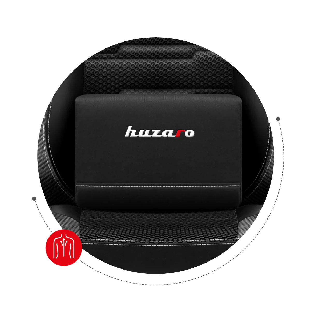 Fotel Gamingowy HUZARO FORCE 7.7 Black OUTLET - Image 11