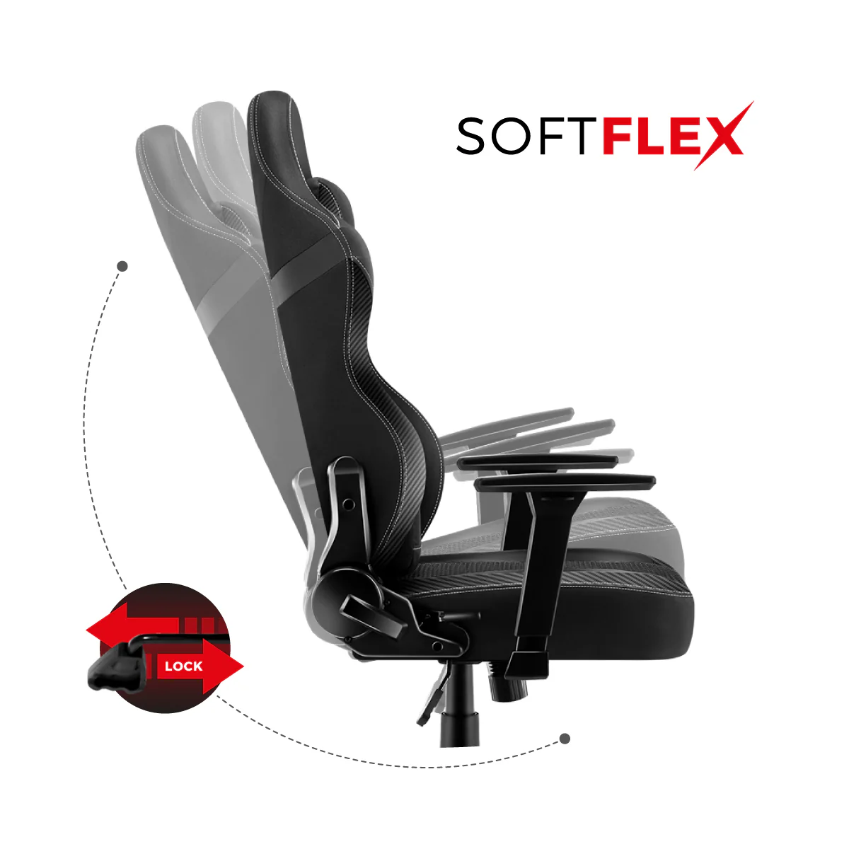 Fotel Gamingowy HUZARO FORCE 7.7 Black OUTLET - Image 13