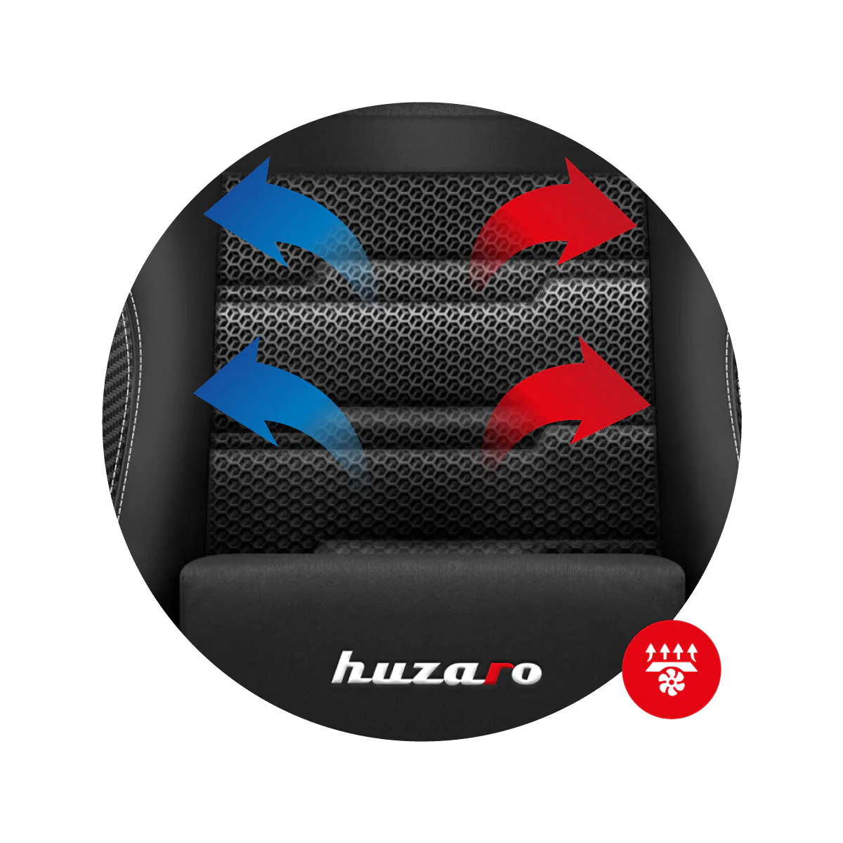 Fotel Gamingowy HUZARO FORCE 7.7 Black OUTLET - Image 8