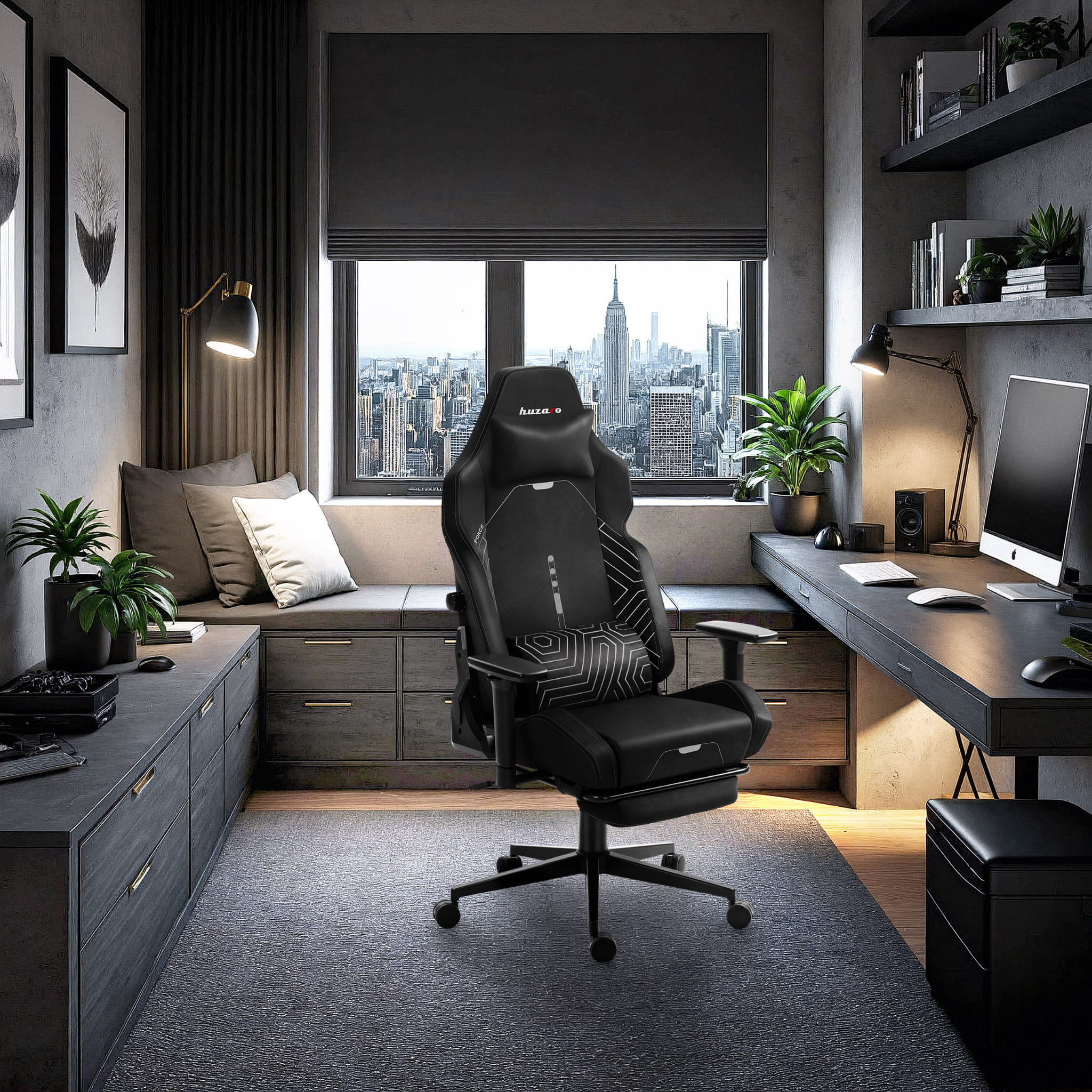 Fotel Gamingowy HUZARO FORCE 8.1 Black - Image 5