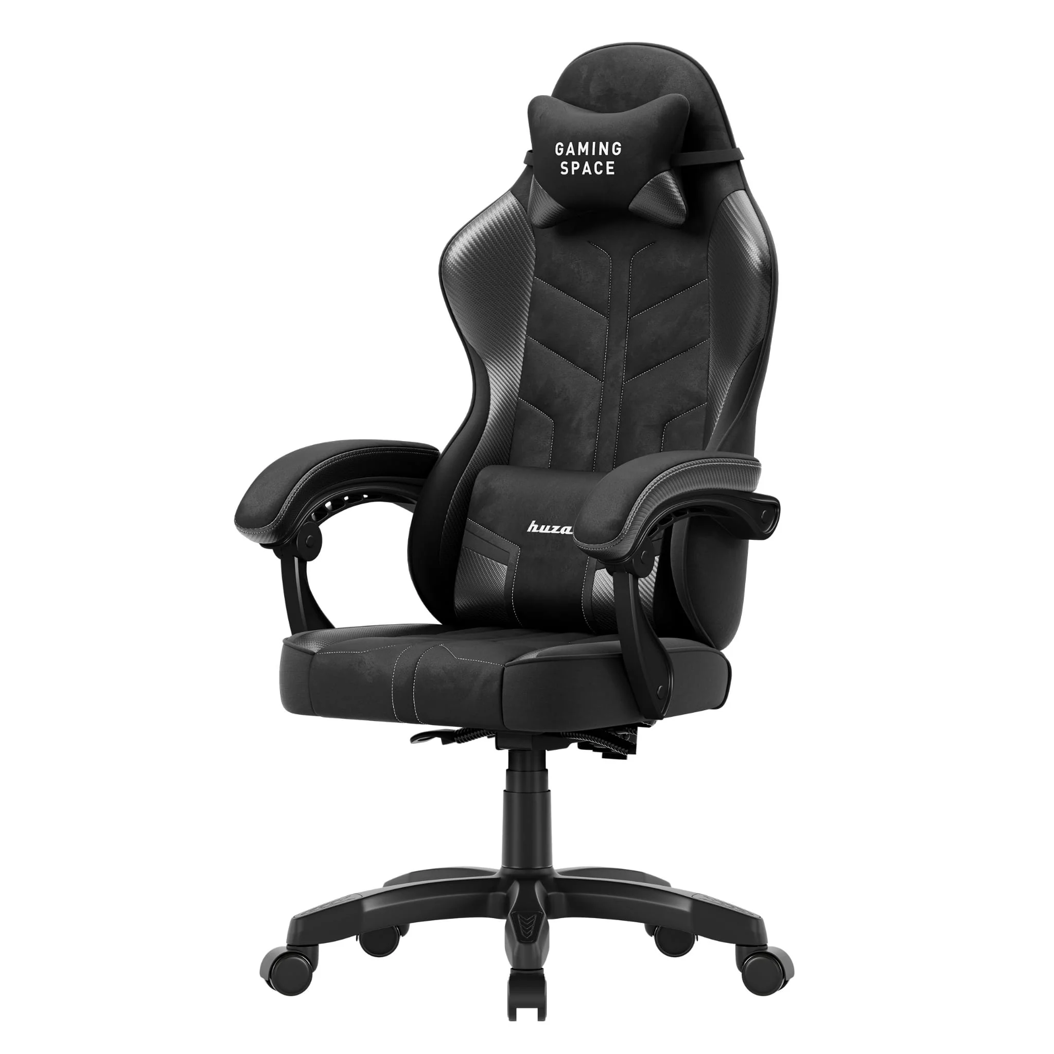 Fotel gamingowy welurowy Huzaro Force 2.7 Black Carbon - Image 8