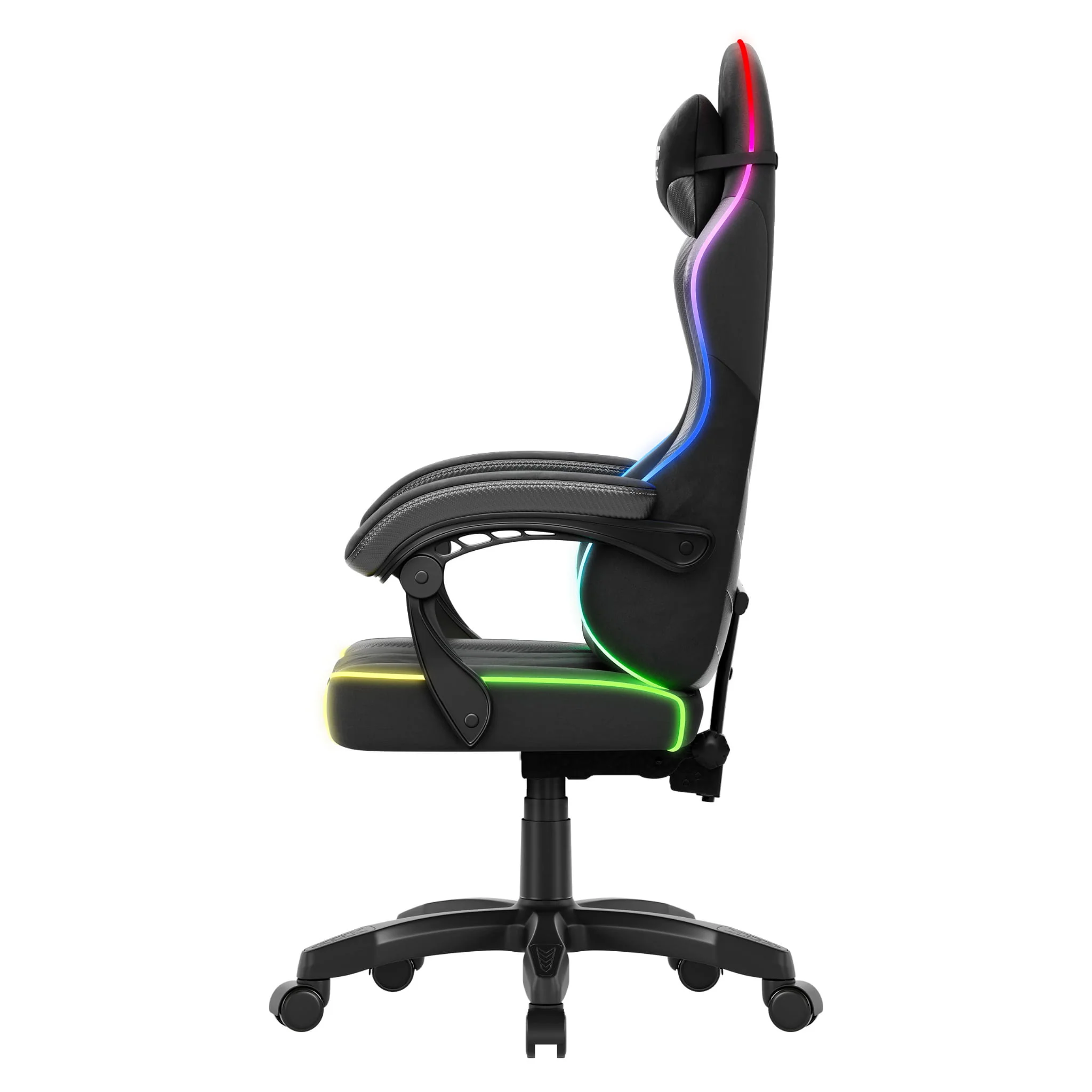 Fotel gamingowy welurowy Huzaro Force 2.7 RGB Black - Image 7