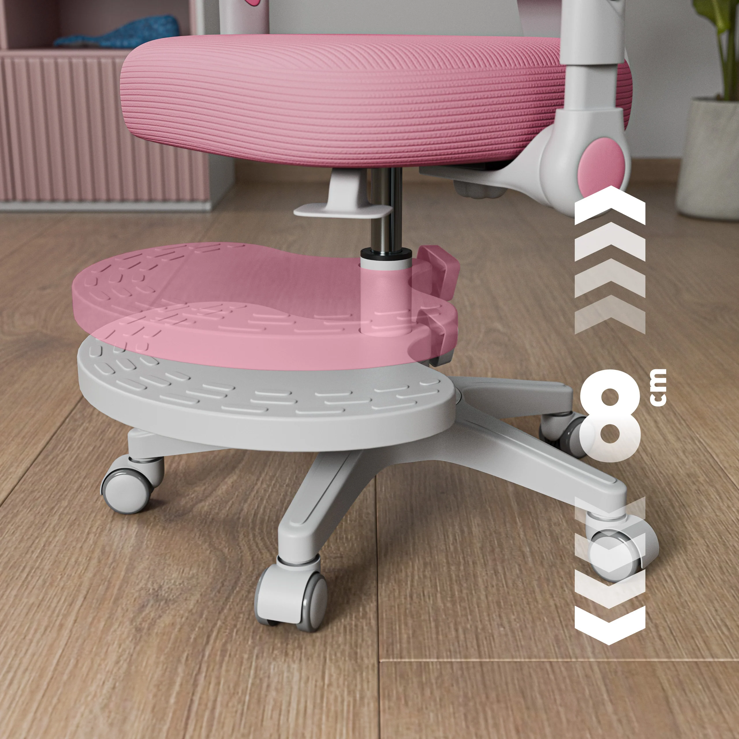 Fotel obrotowy Mark Adler JUNIOR 5.0 Pink - Image 3