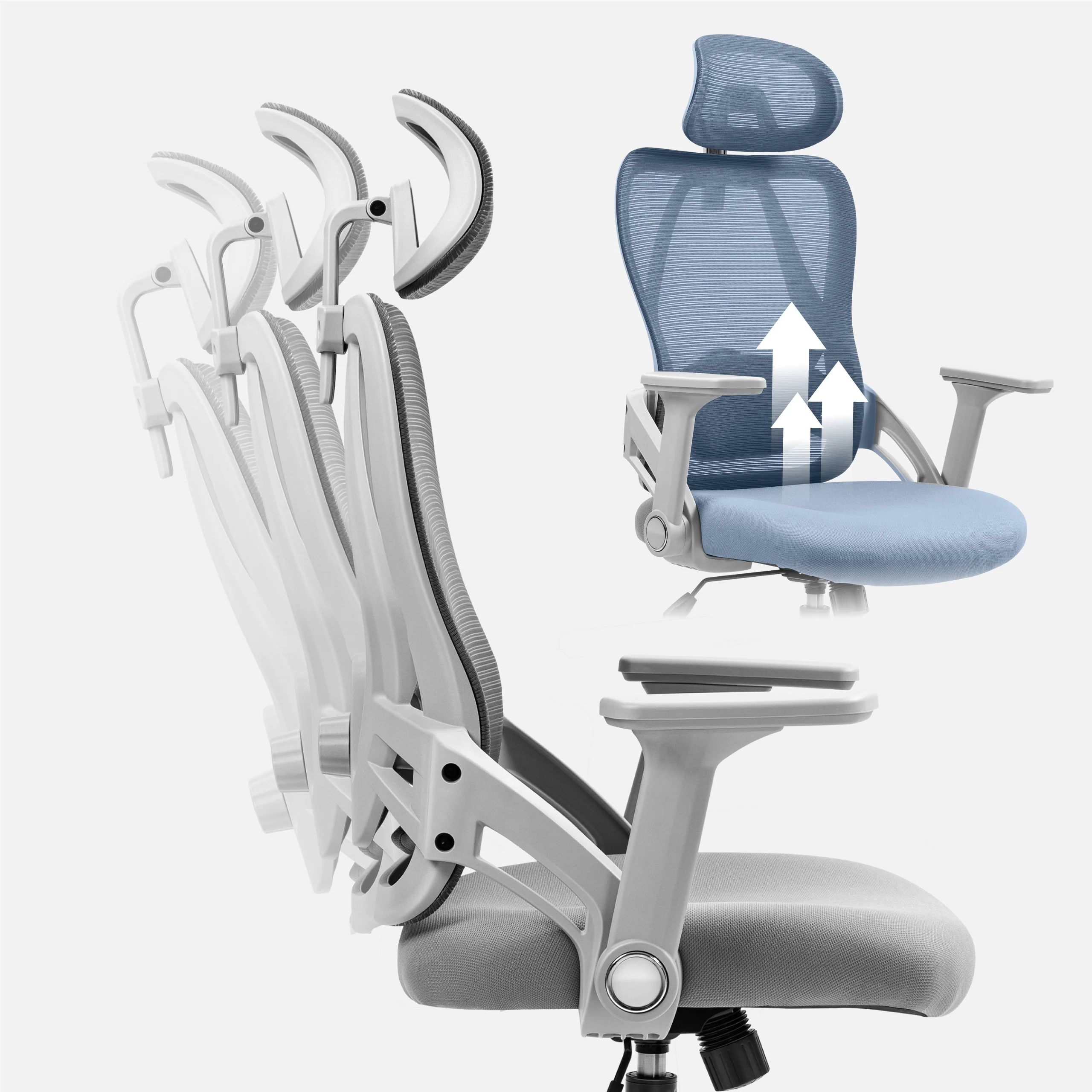 Fotel obrotowy Mark Adler Manager 2.9 Grey - Image 3