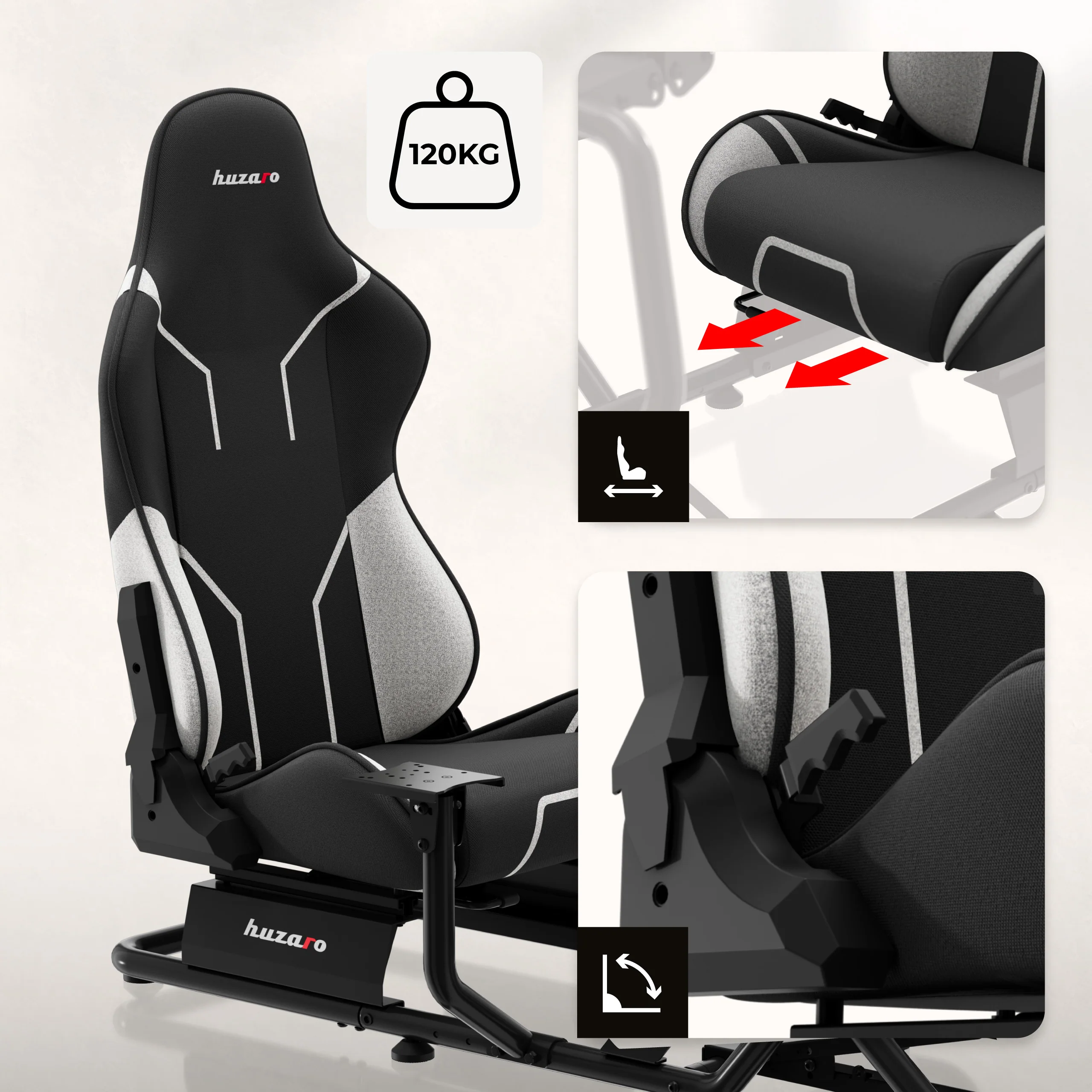 Kokpit wyścigowy Huzaro Speed 6.0 sim racing - Image 4