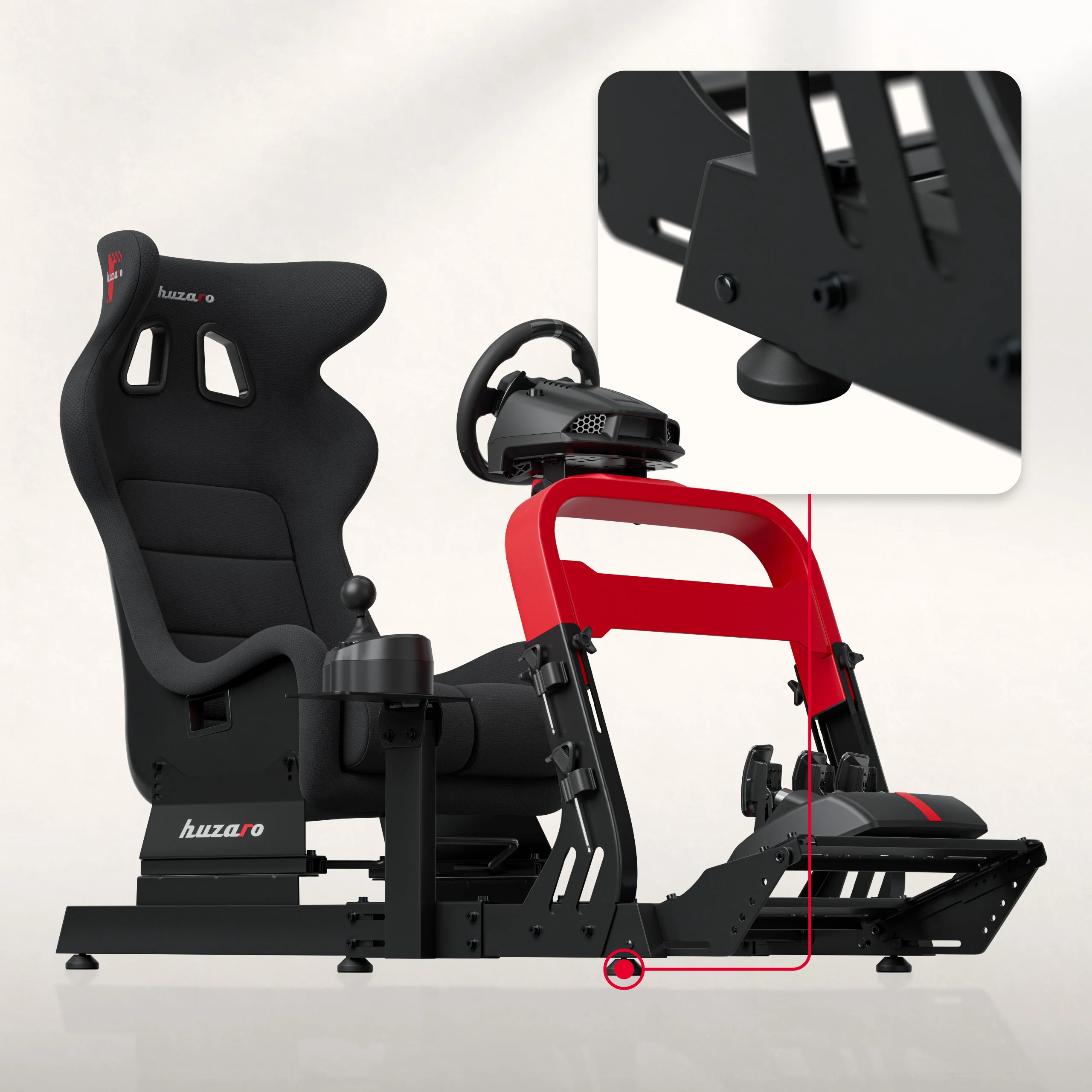 Kokpit wyścigowy Huzaro Speed 8.3 sim racing - Image 4