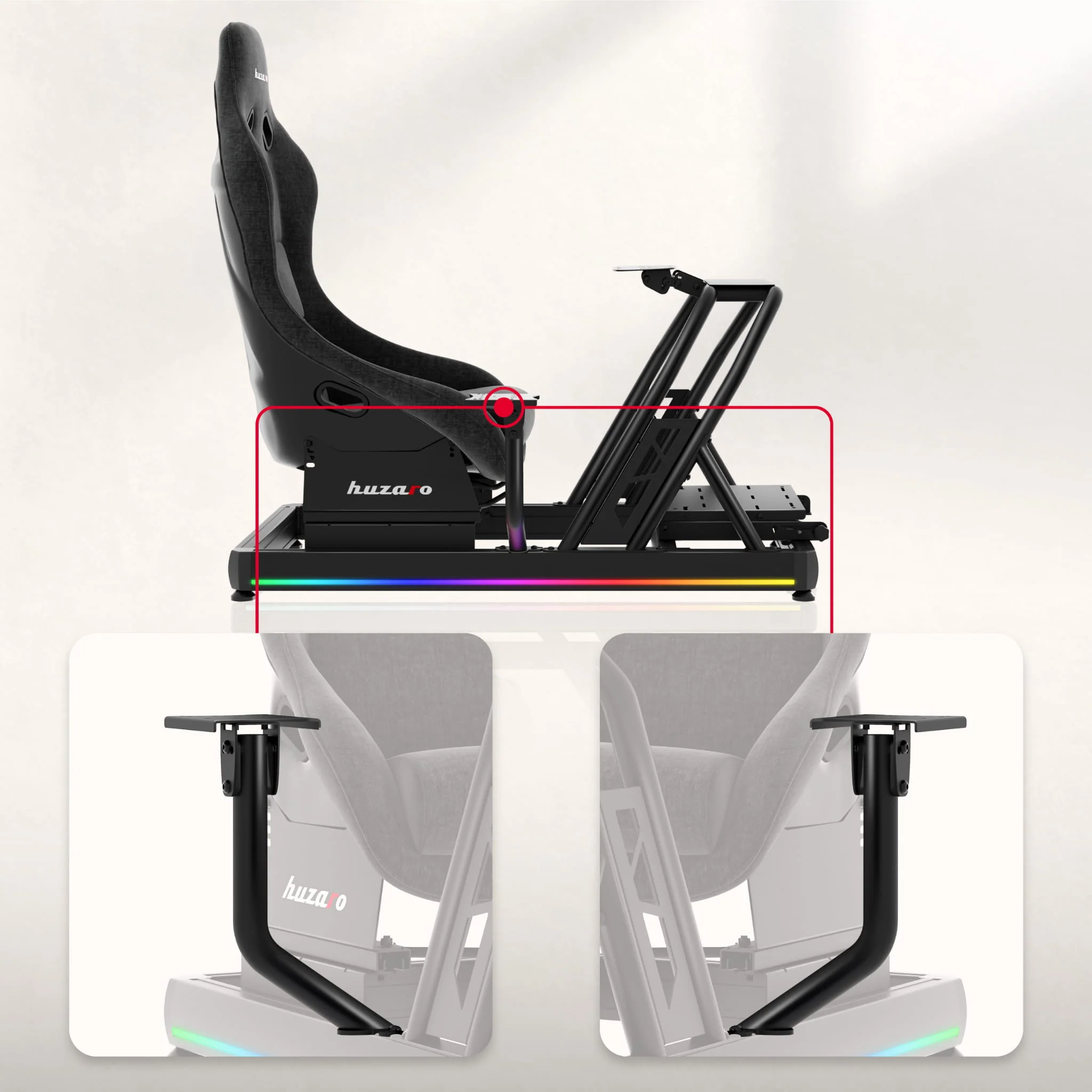Kokpit wyścigowy Huzaro Speed 9.0 sim racing - Image 4