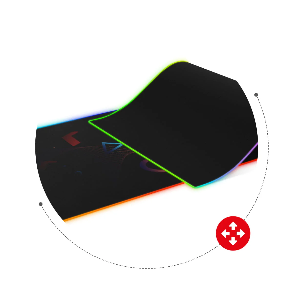 Podkładka gamingowa Huzaro RGB Design - Image 4