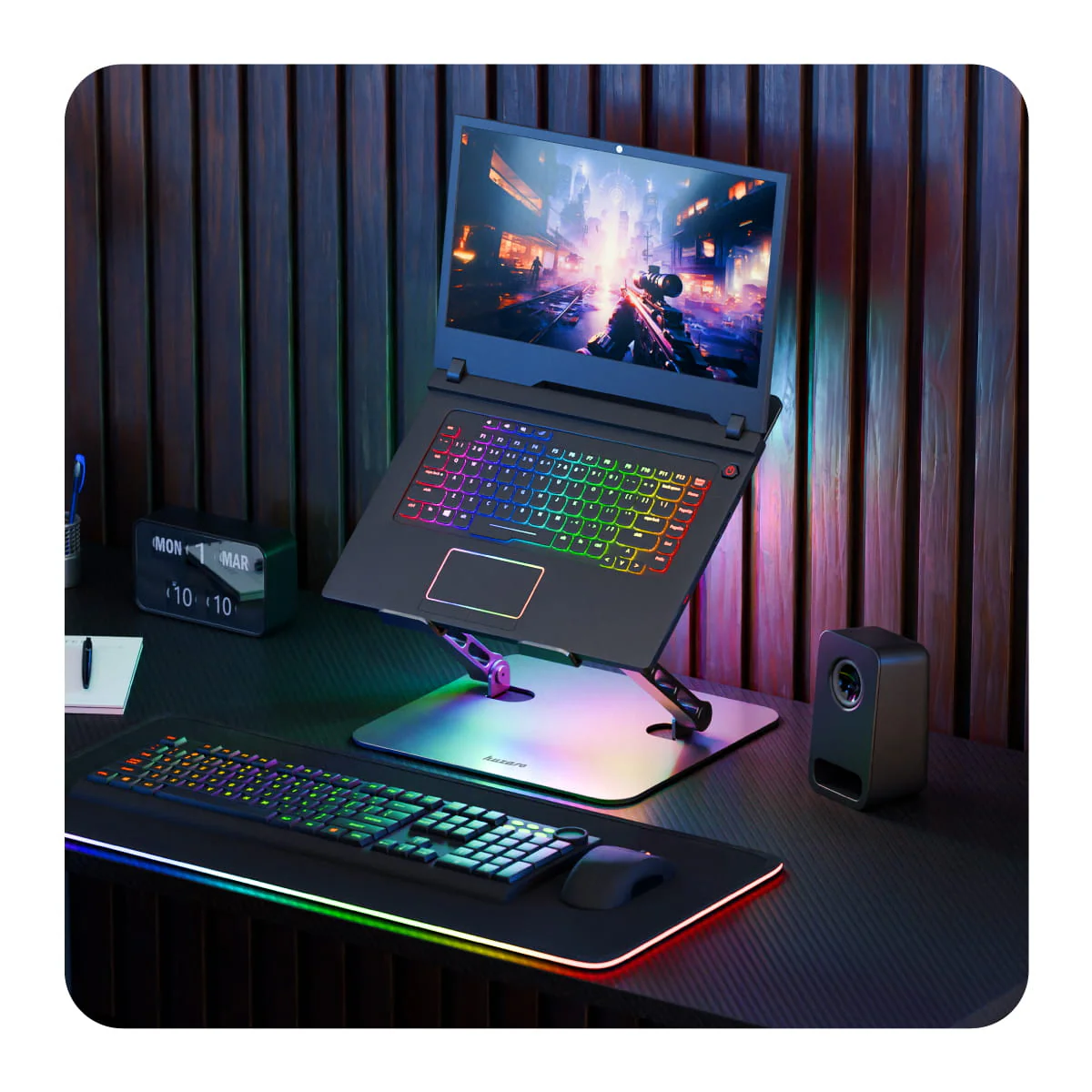 Podstawka chłodząca pod laptopa Huzaro Hold 4.0 RGB - Image 5