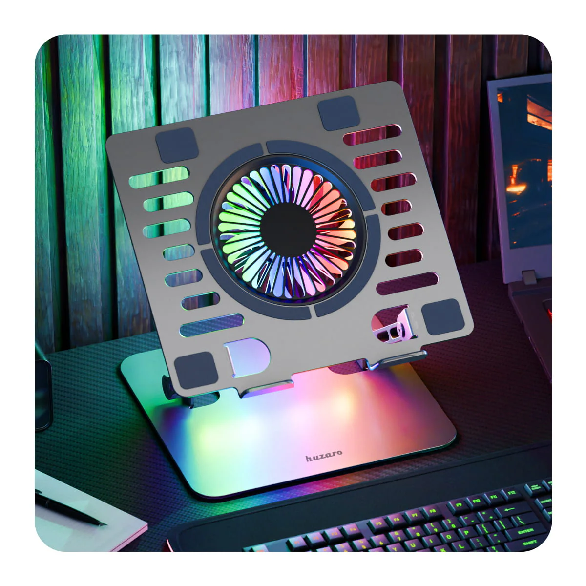 Podstawka chłodząca pod laptopa Huzaro Hold 4.0 RGB - Image 6