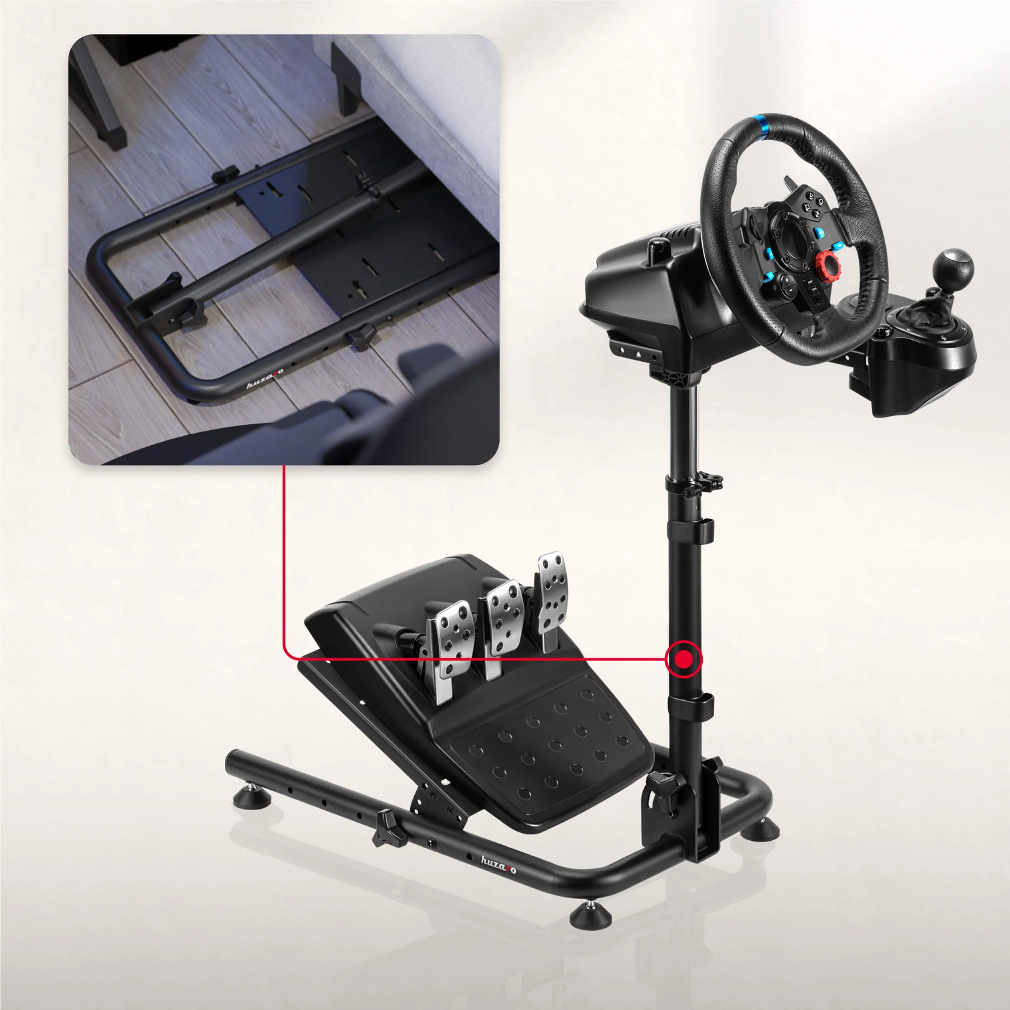 Stojak do kierownicy Huzaro SPEED 2.0 sim racing - Image 4