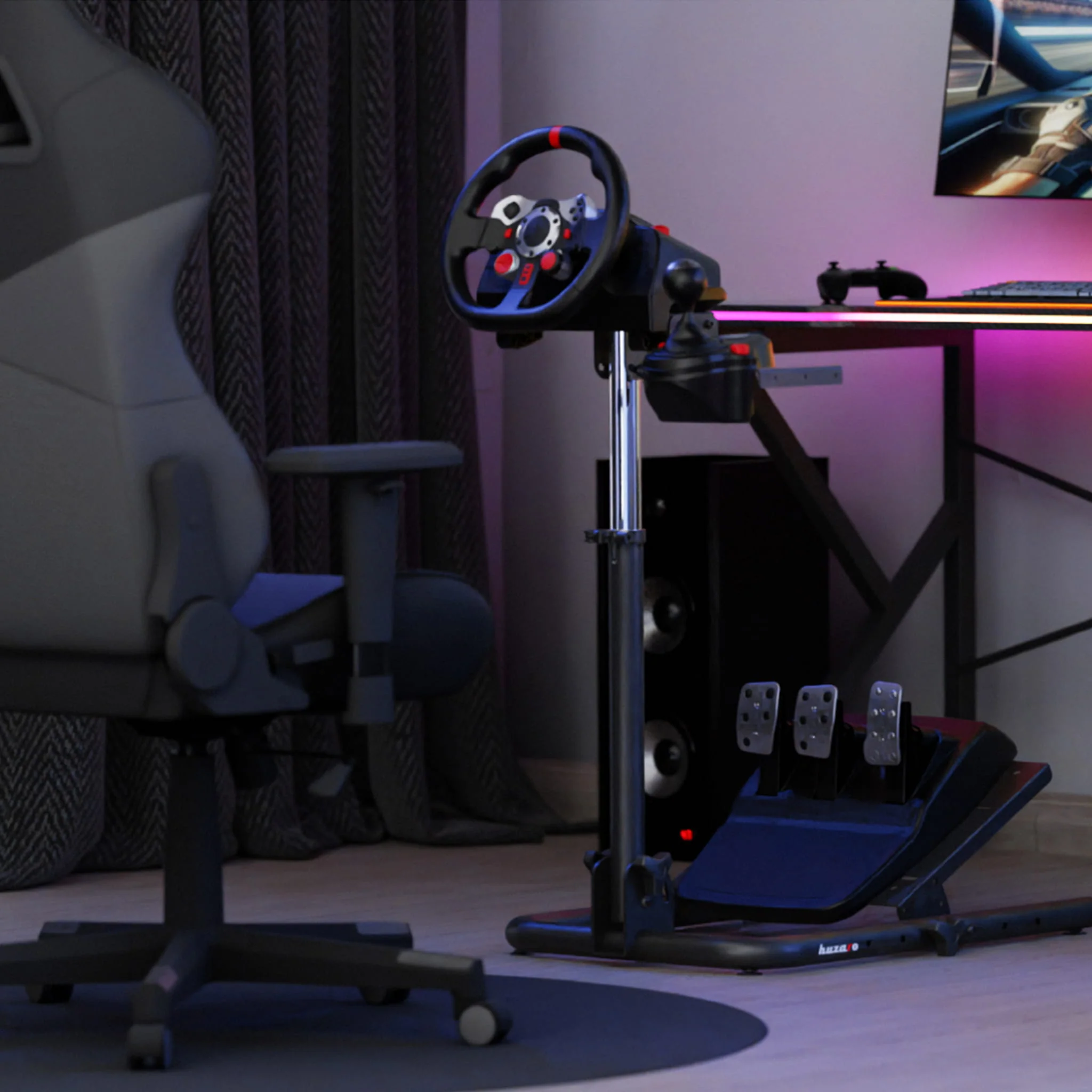 Stojak do kierownicy Huzaro SPEED 2.0 sim racing - Image 6