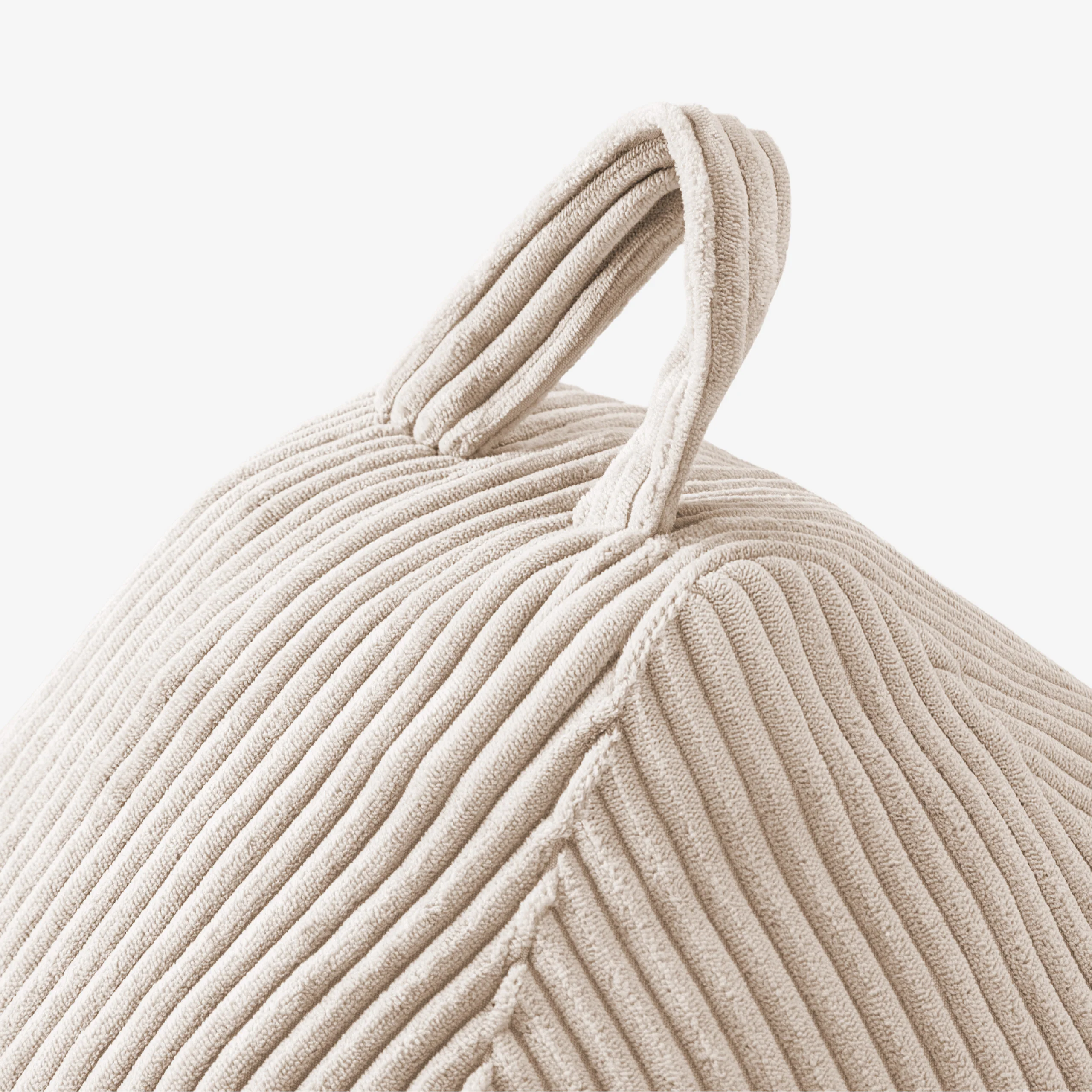 Sztruksowa pufa worek beżowa Mark Adler Comfy 1.0 Beige - Image 4