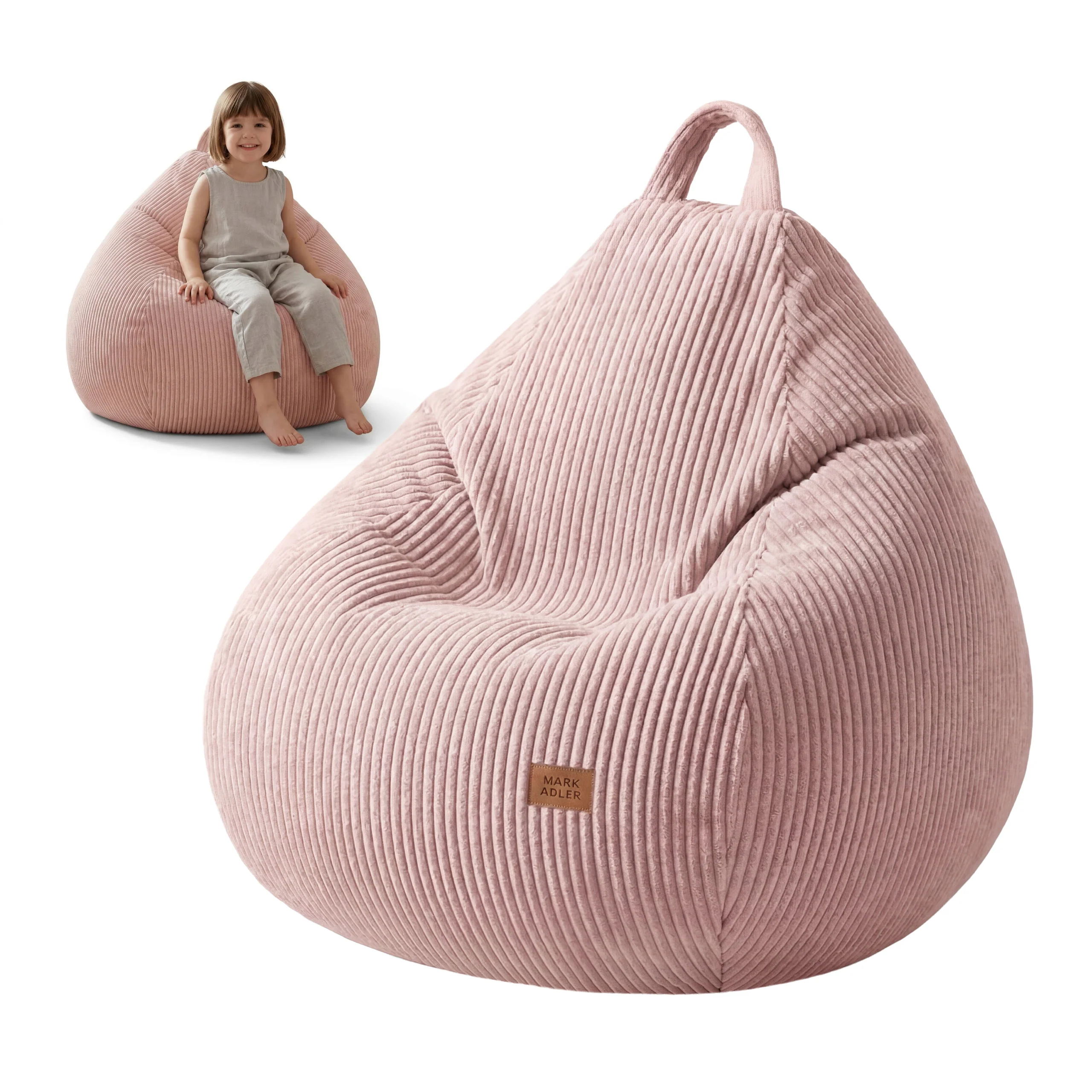 Sztruksowa pufa worek różowa Mark Adler Comfy 1.0 Pink - Image 6
