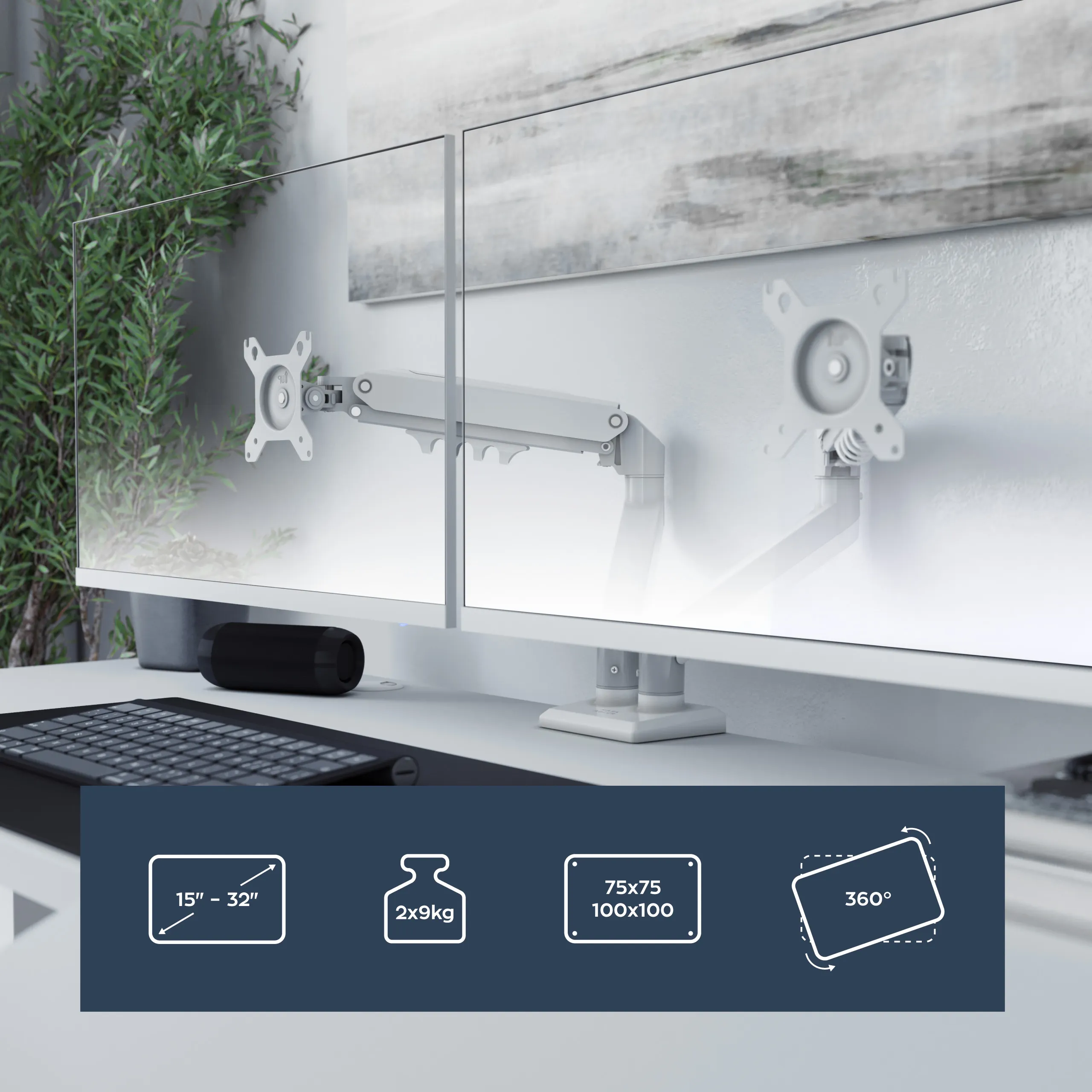 Uchwyt na dwa monitory Mark Adler Flow 4.0 - Image 4