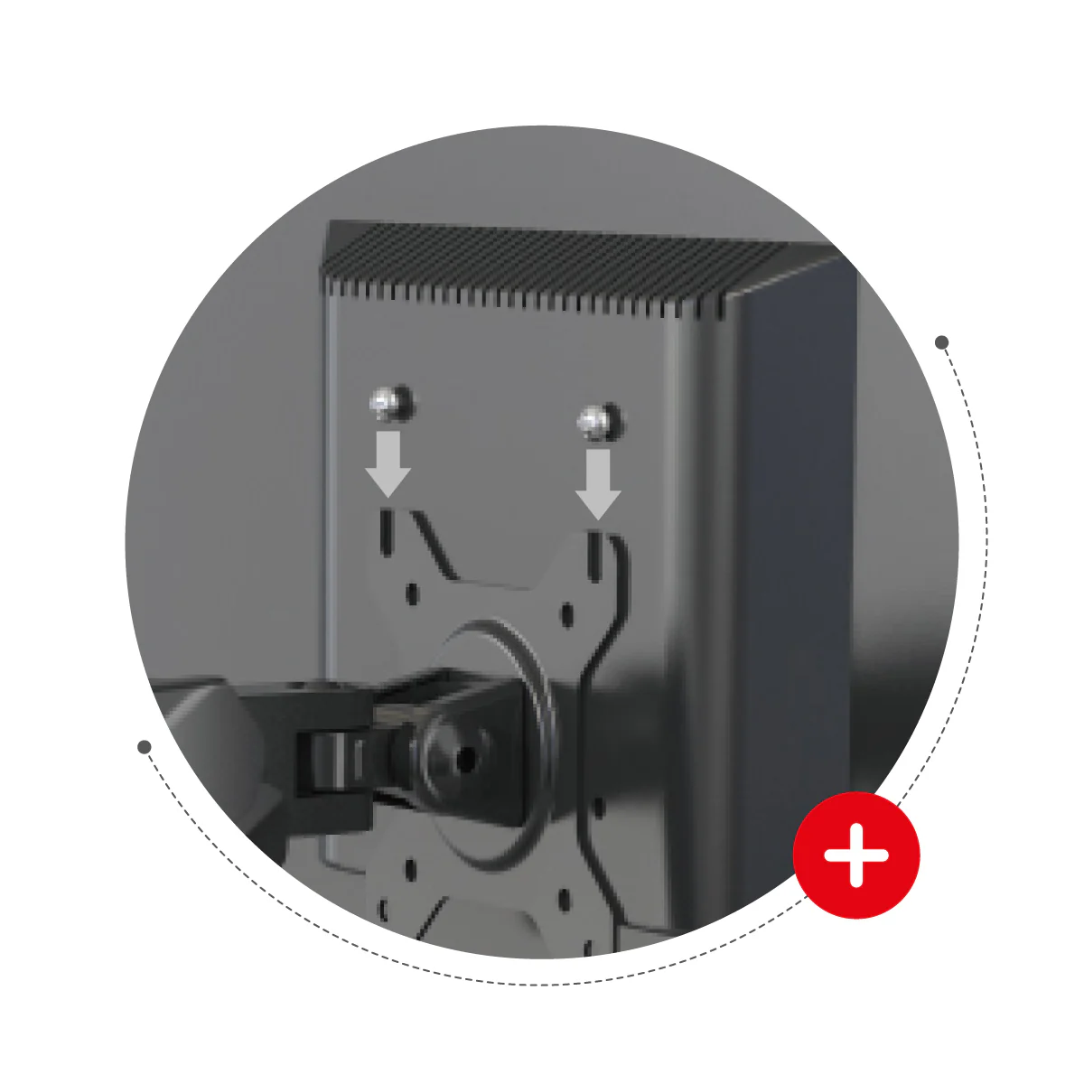 Uchwyt obrotowy  Huzaro Motion 2.3 na dwa monitory OUTLET - Image 8